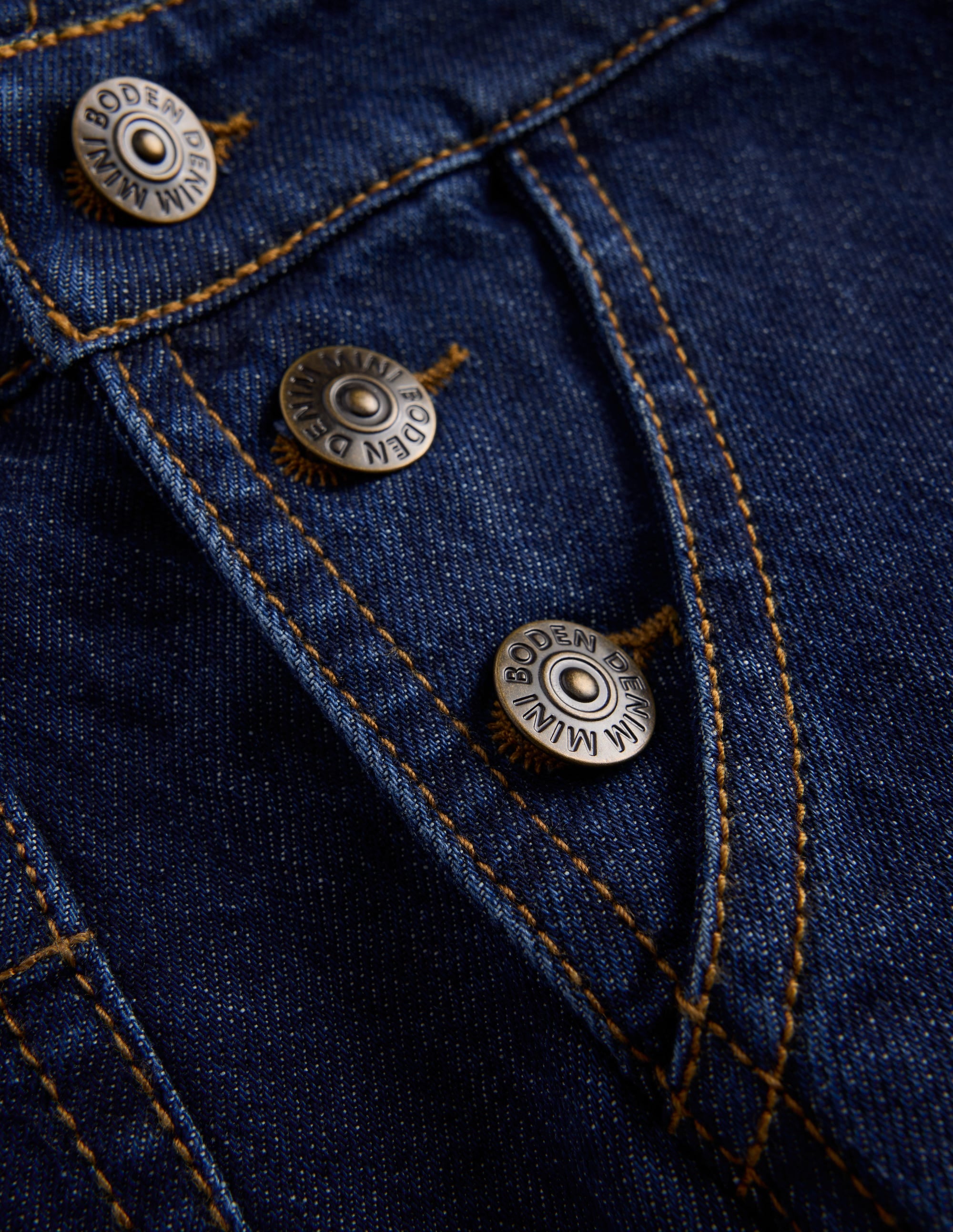 Wide Leg Dungarees-Dark Wash Denim - Image 3