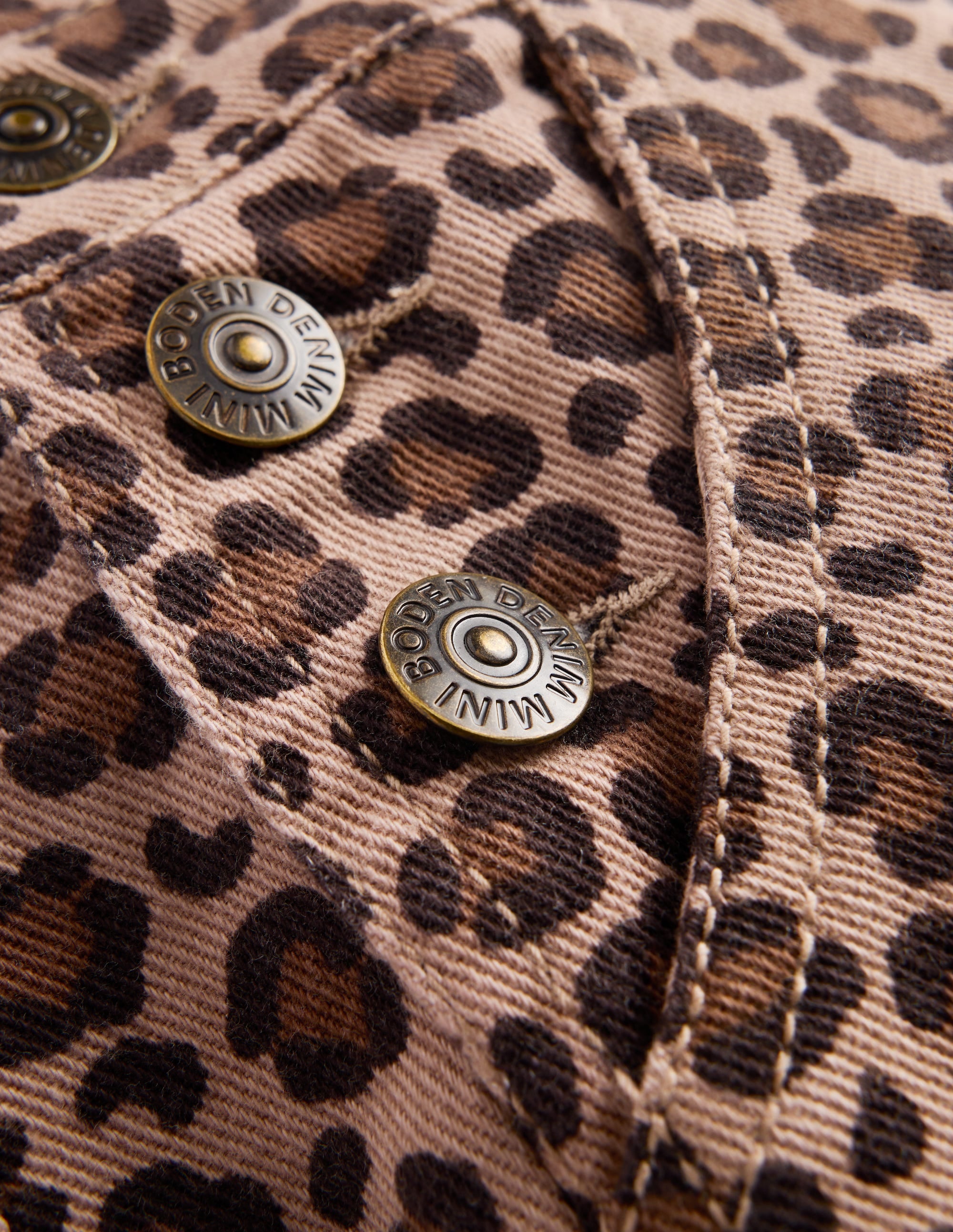 Wide Leg Dungarees-Brown Leopard - Image 3