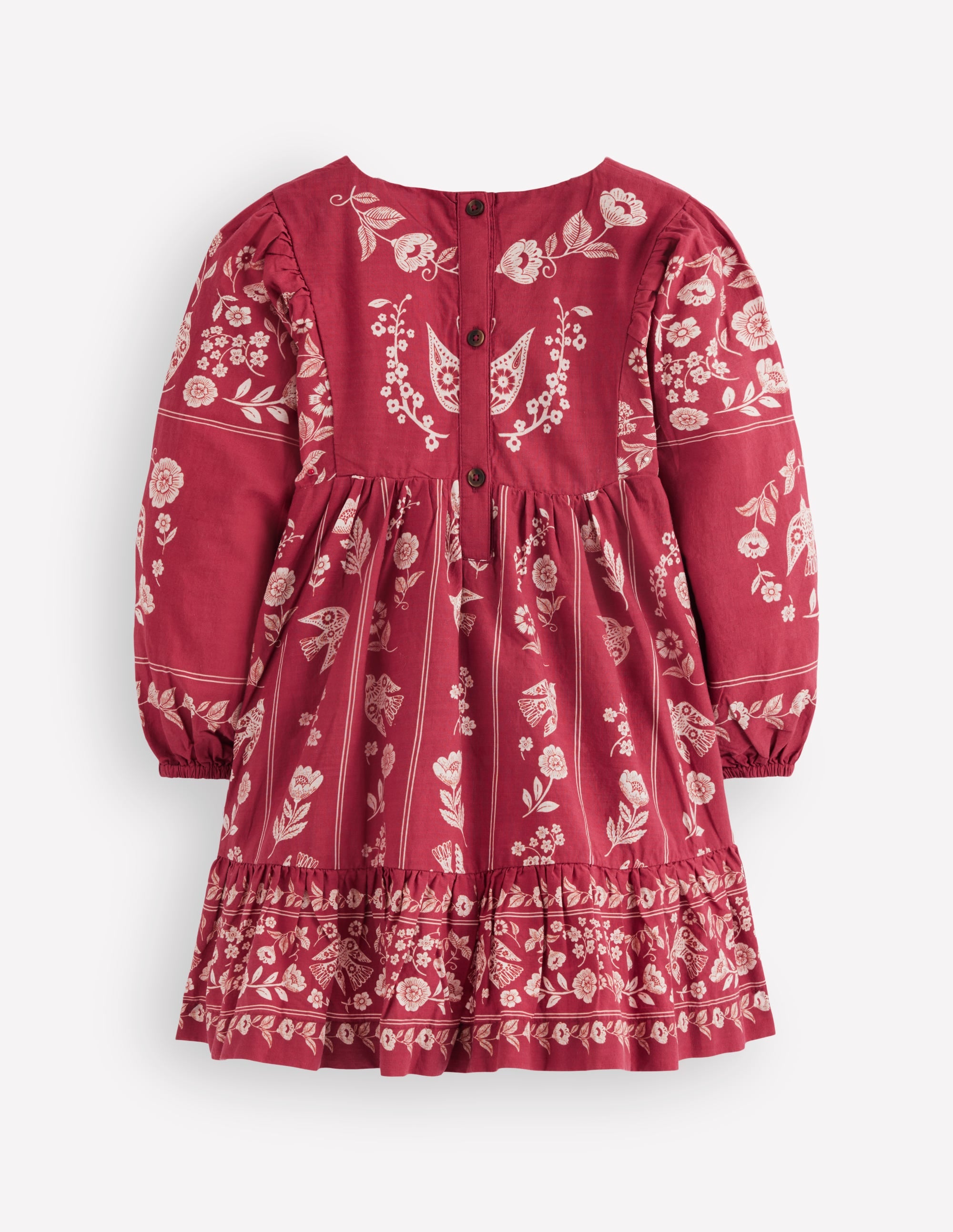 Celia Wing Sleeve Dress-Port Bird Print - Image 2