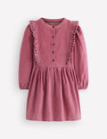 Winnie Frill Trim Shirt Dress-Formica Pink Cord