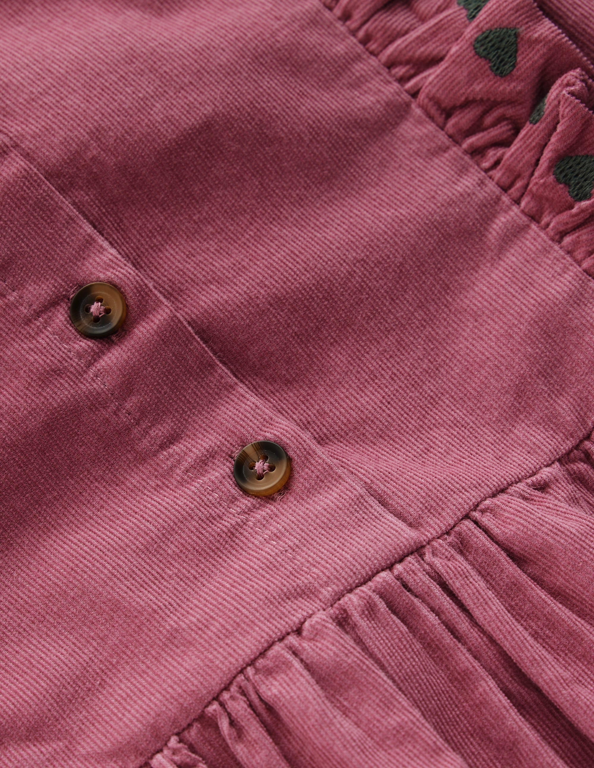 Winnie Frill Trim Shirt Dress-Formica Pink Cord - Image 3