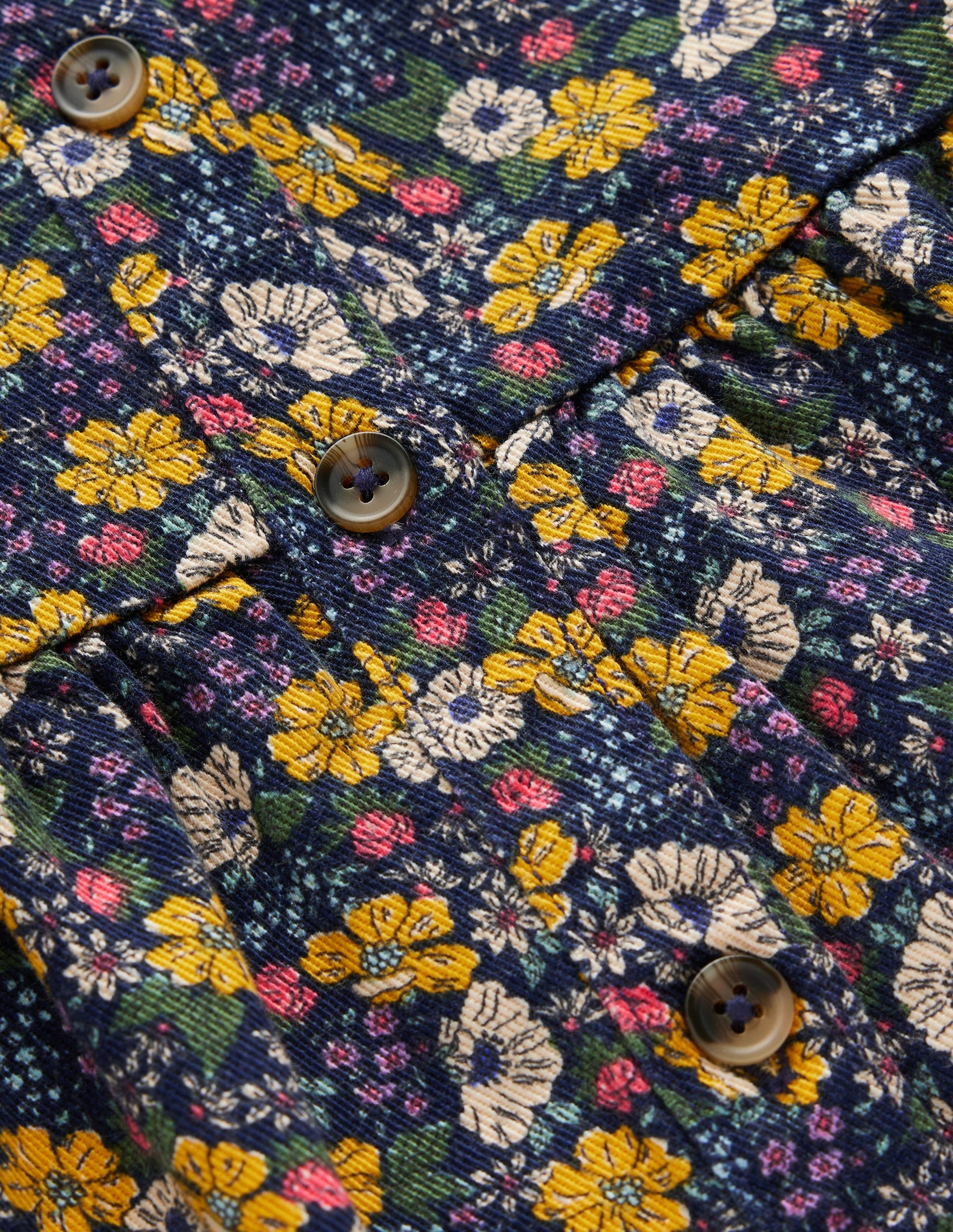 Betsy Woven Puff Sleeve Dress-Navy Floral-5