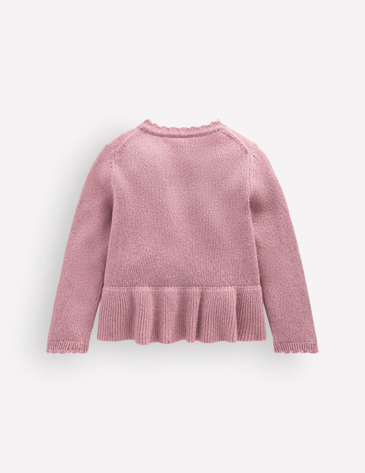 Pretty Peplum Cardigan-Rose Sparkle-2