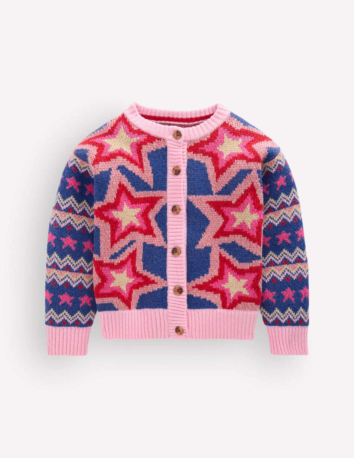 Fun Cardigan-Multi Sparkle Stars - Image 1