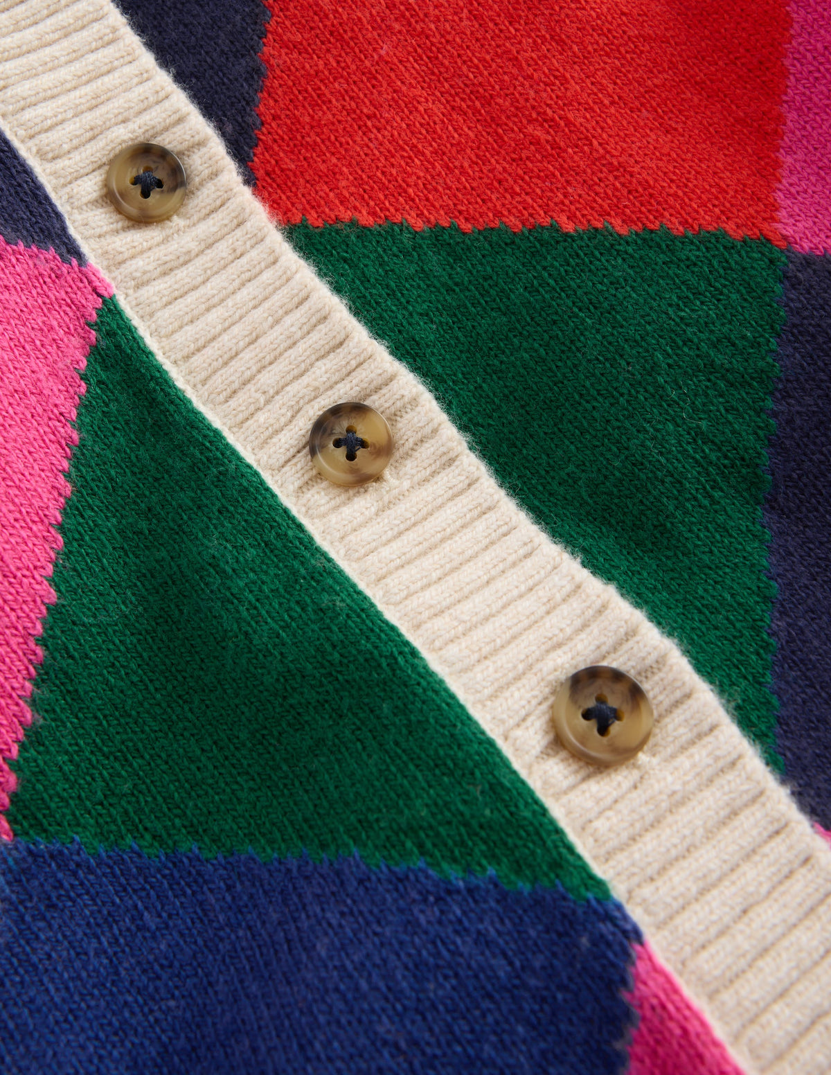 Fun Cardigan-Multi Rainbow Argyle-4