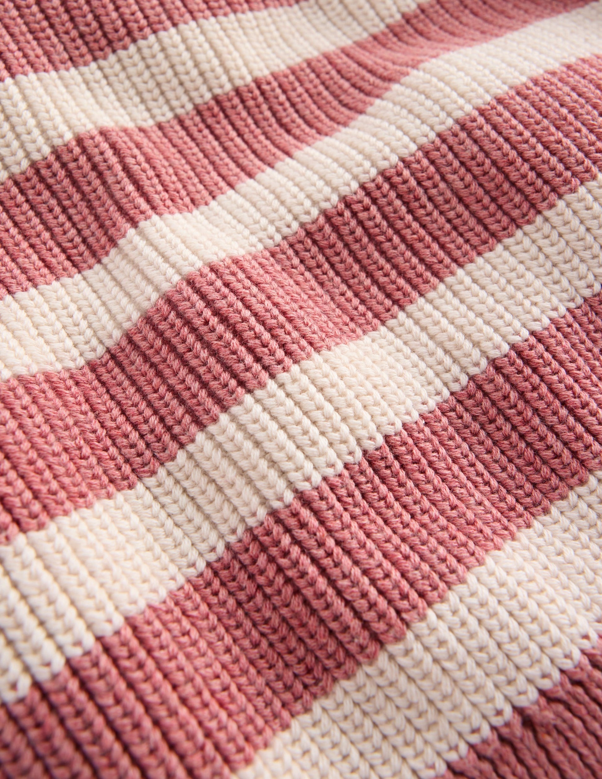 Zip Up Neck Jumper-Dusty Rose Marl-6