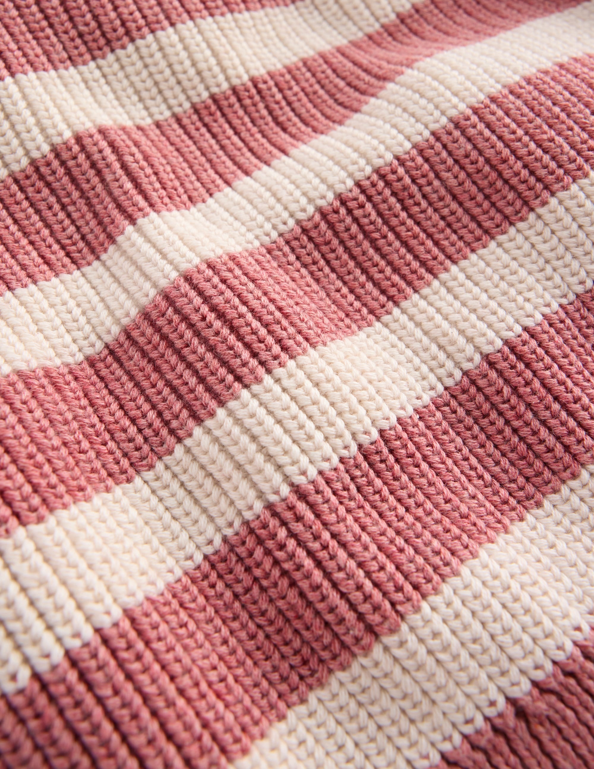 Zip Up Neck Jumper-Dusty Rose Marl - Image 6
