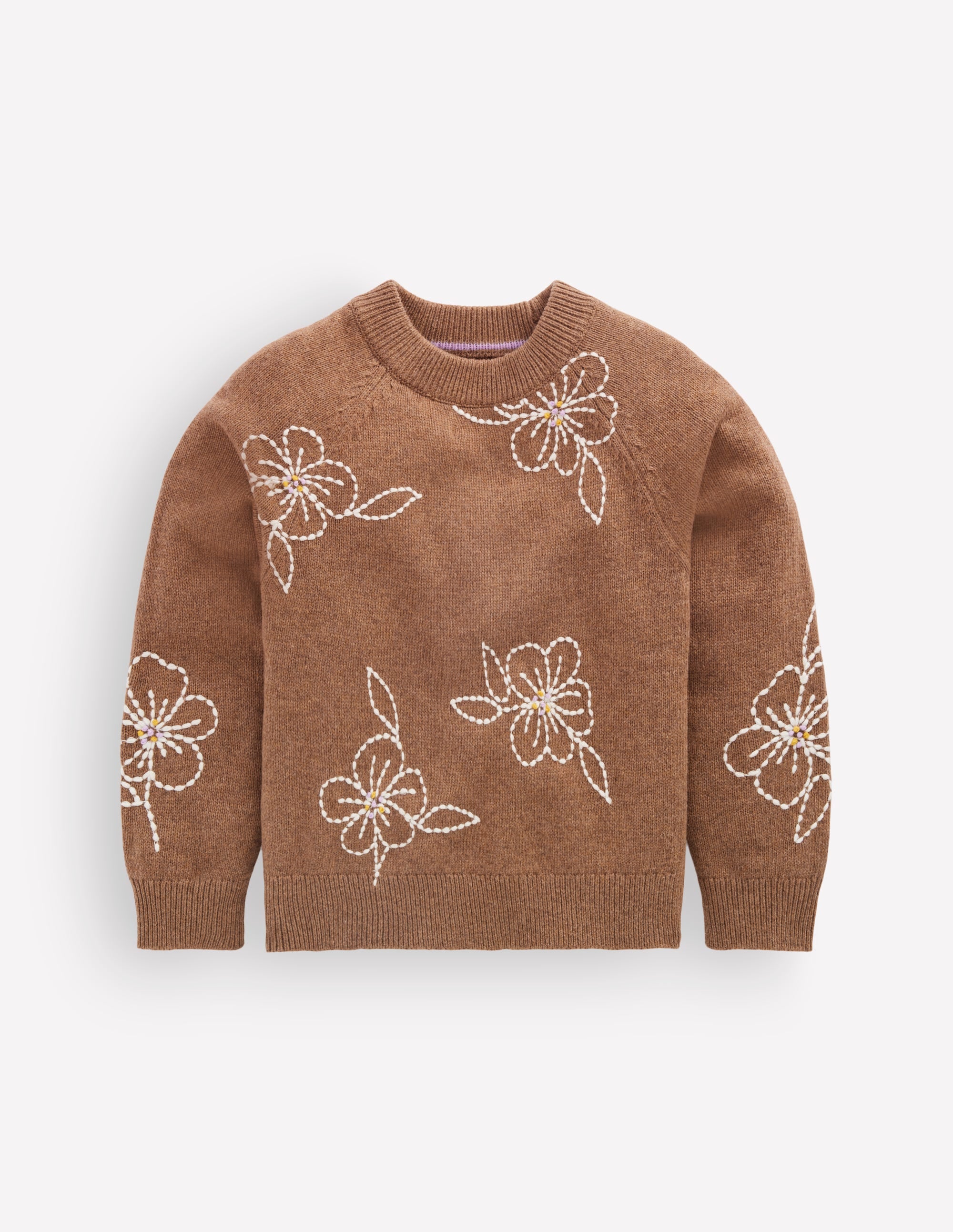 Crew Neck Jumper-Tortoise Shell Marl - Image 1