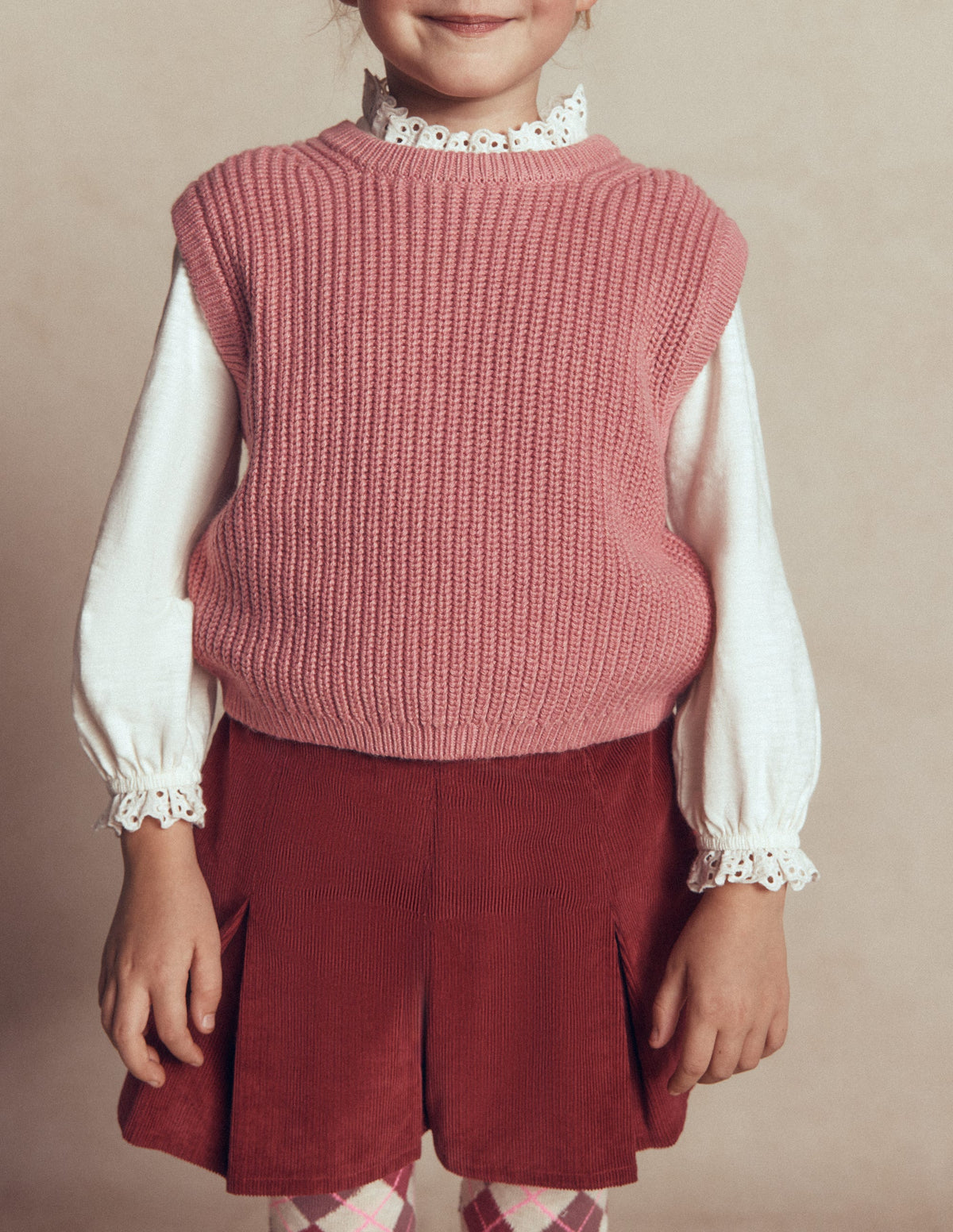 Knitted Tank-Pink-2