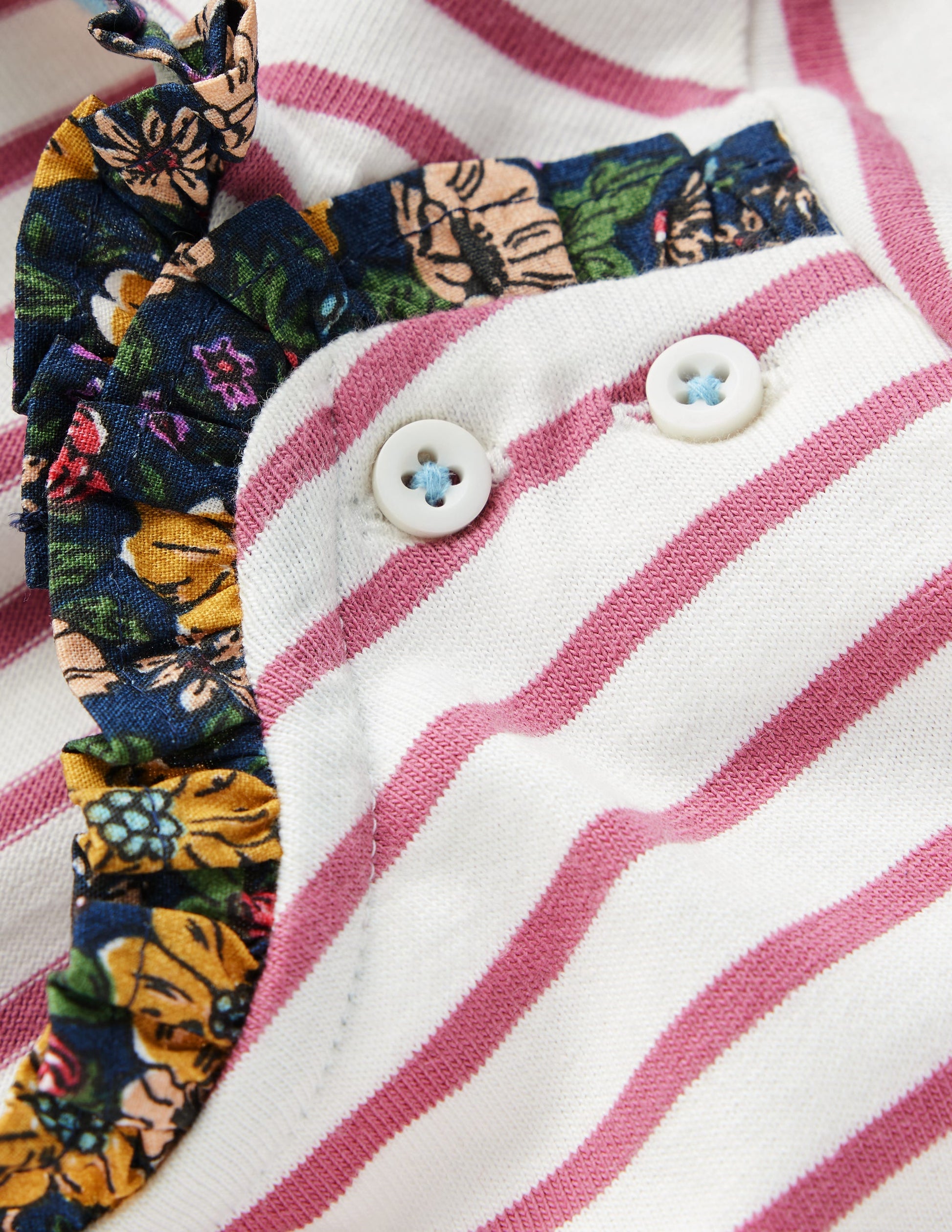 Frill Neck Breton-Pink Stripe-3