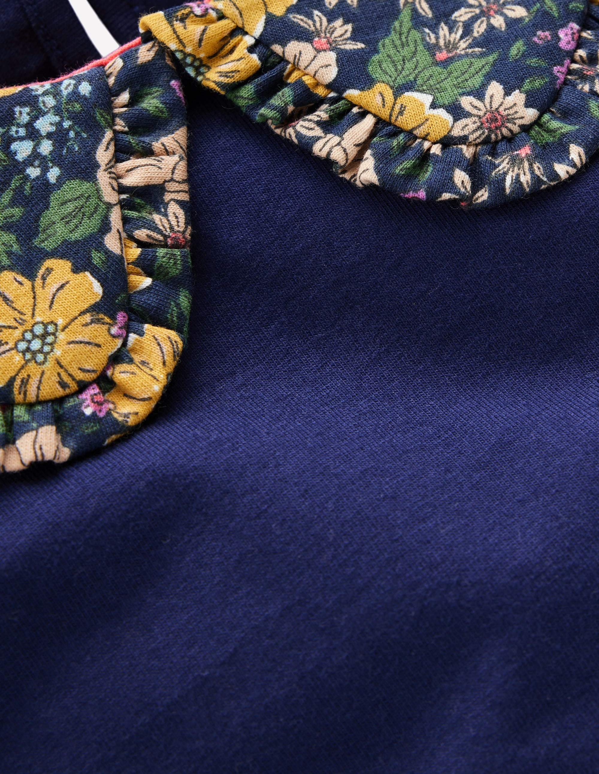 Collared Breton Jersey Top-College Navy Floral - Image 3
