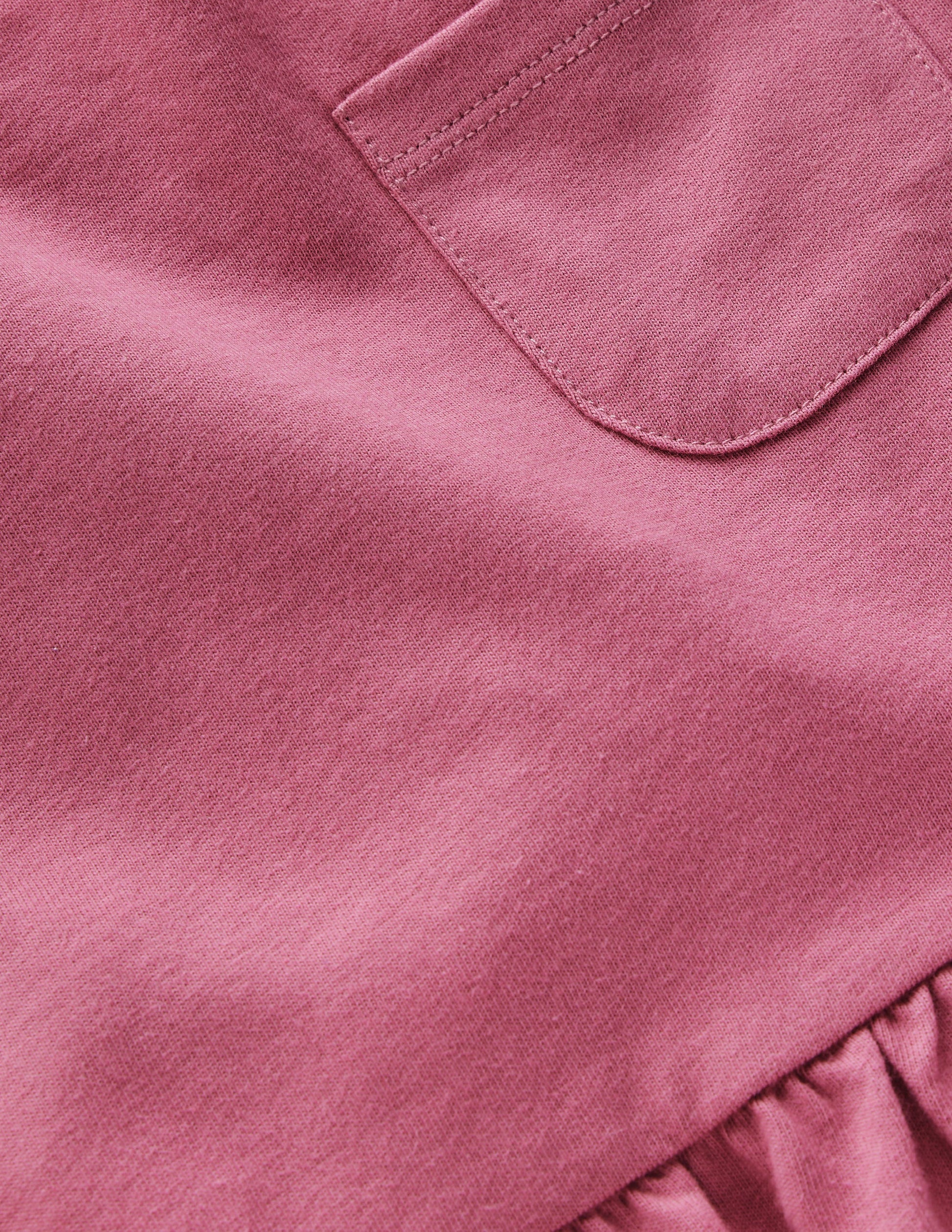 Long Sleeve Peplum Top-Pink Heather-3
