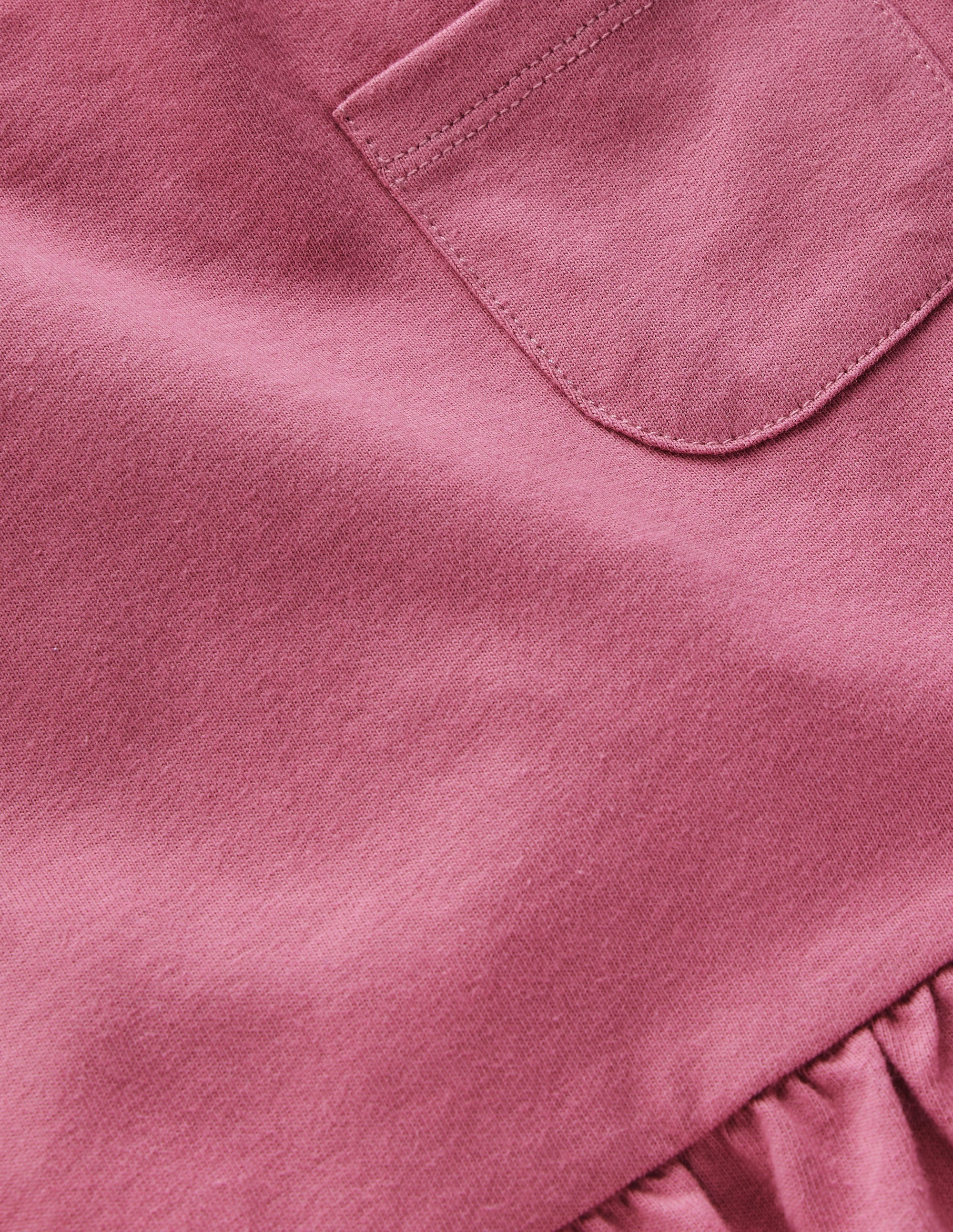 Long Sleeve Peplum Top-Pink Heather - Image 3