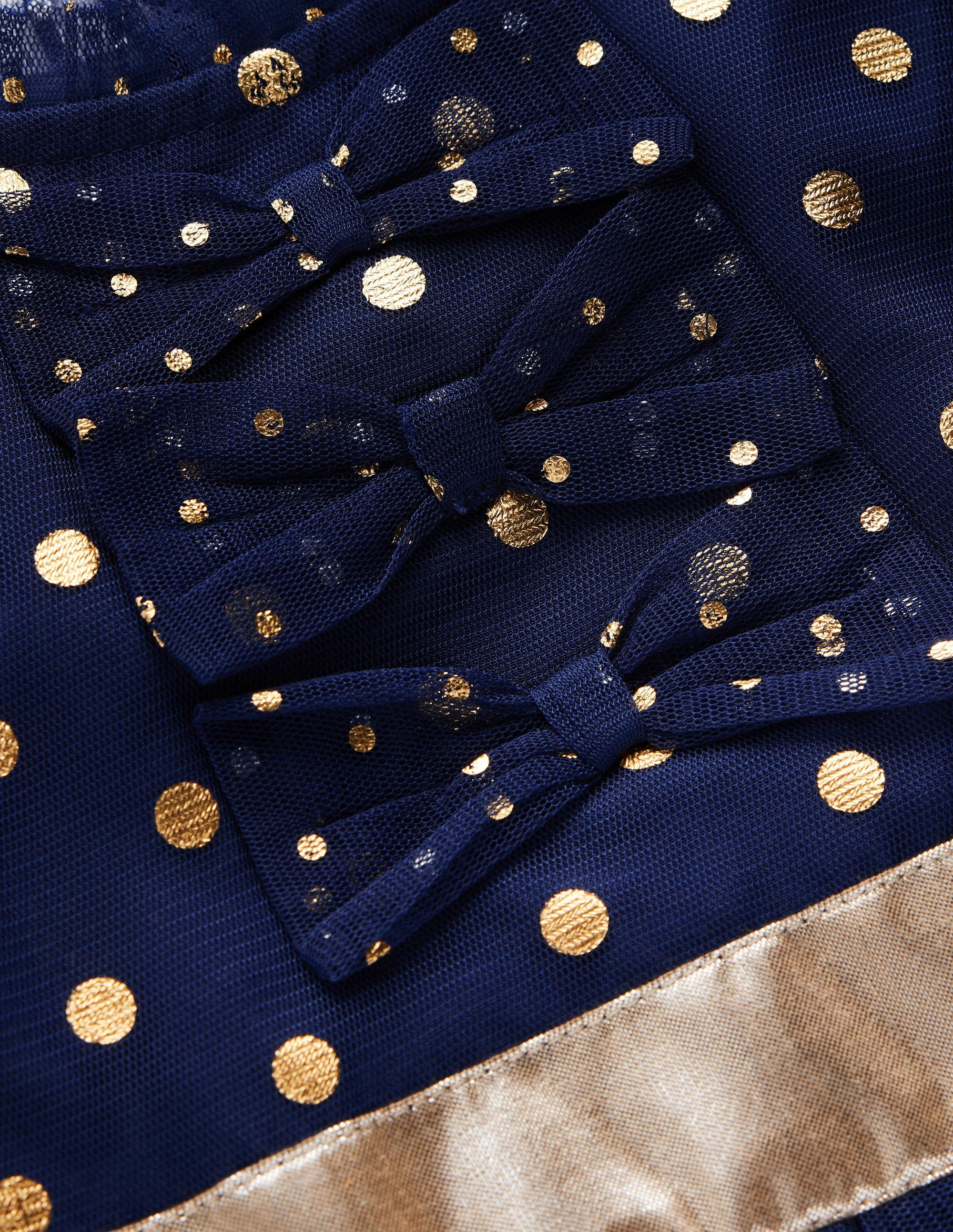 Metallic Tulle Party Dress-Blue Tulle - Image 3