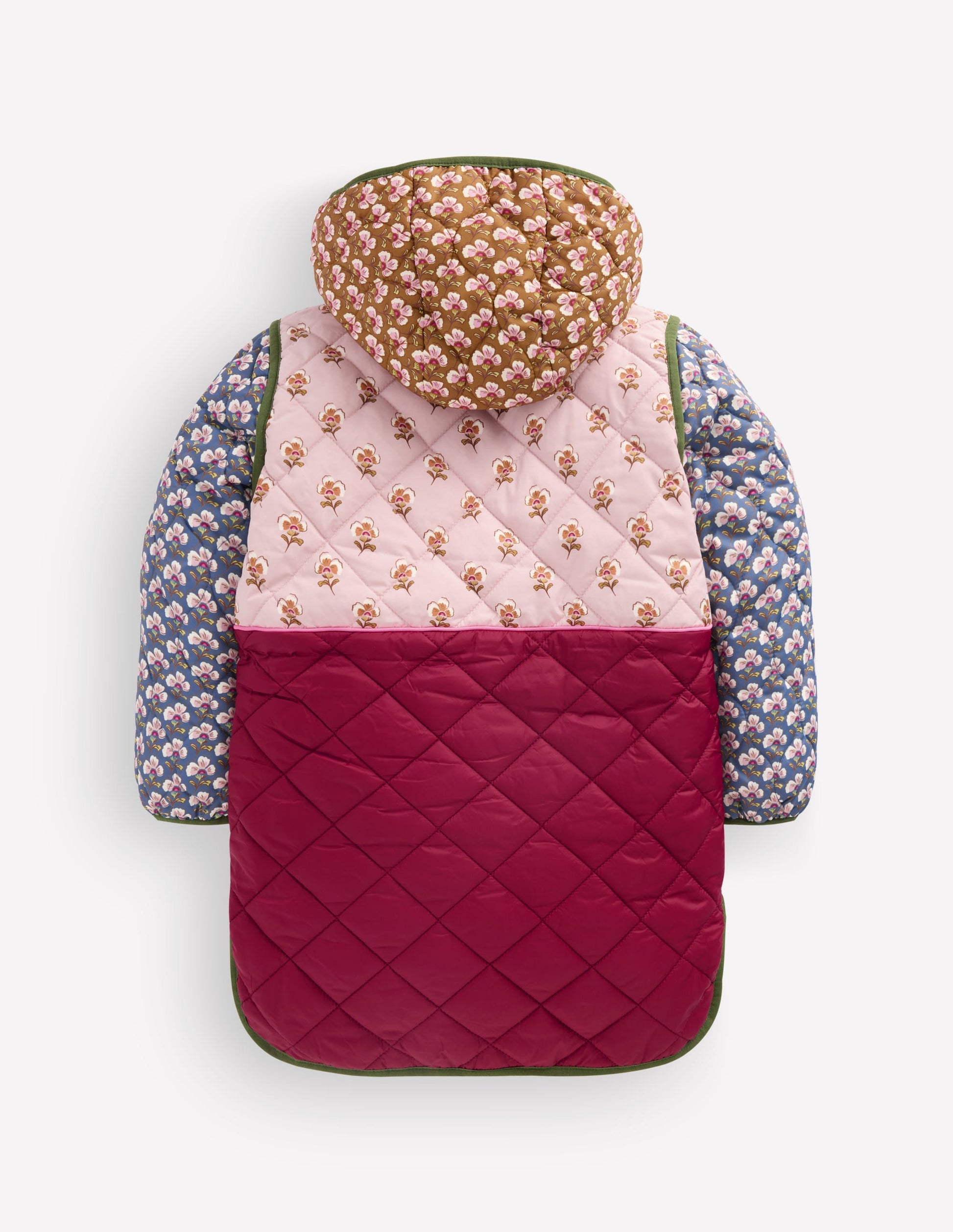 Longline Quilted Jacket-Hotchpotch Floral-6