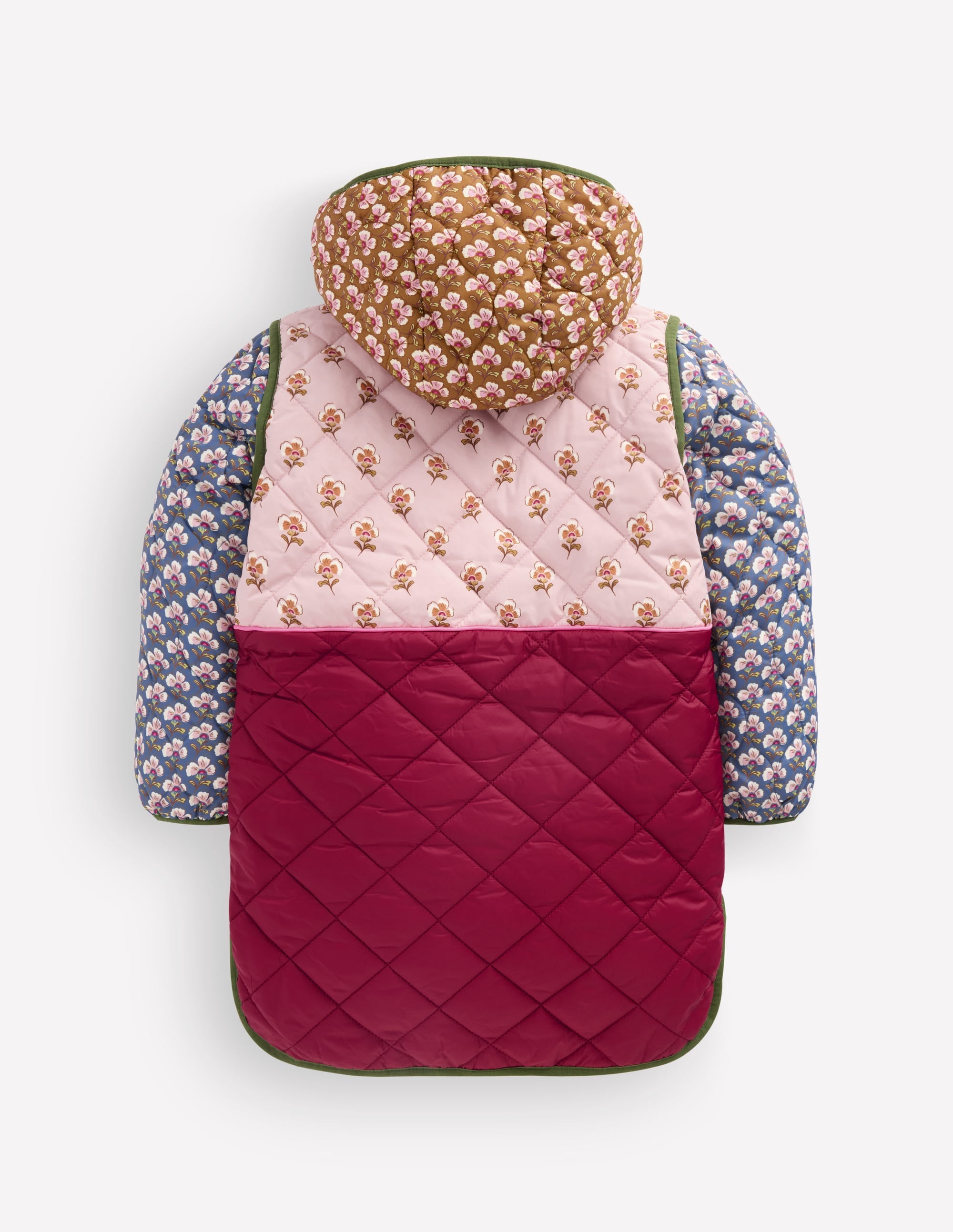 Longline Quilted Jacket-Hotchpotch Floral - Image 6