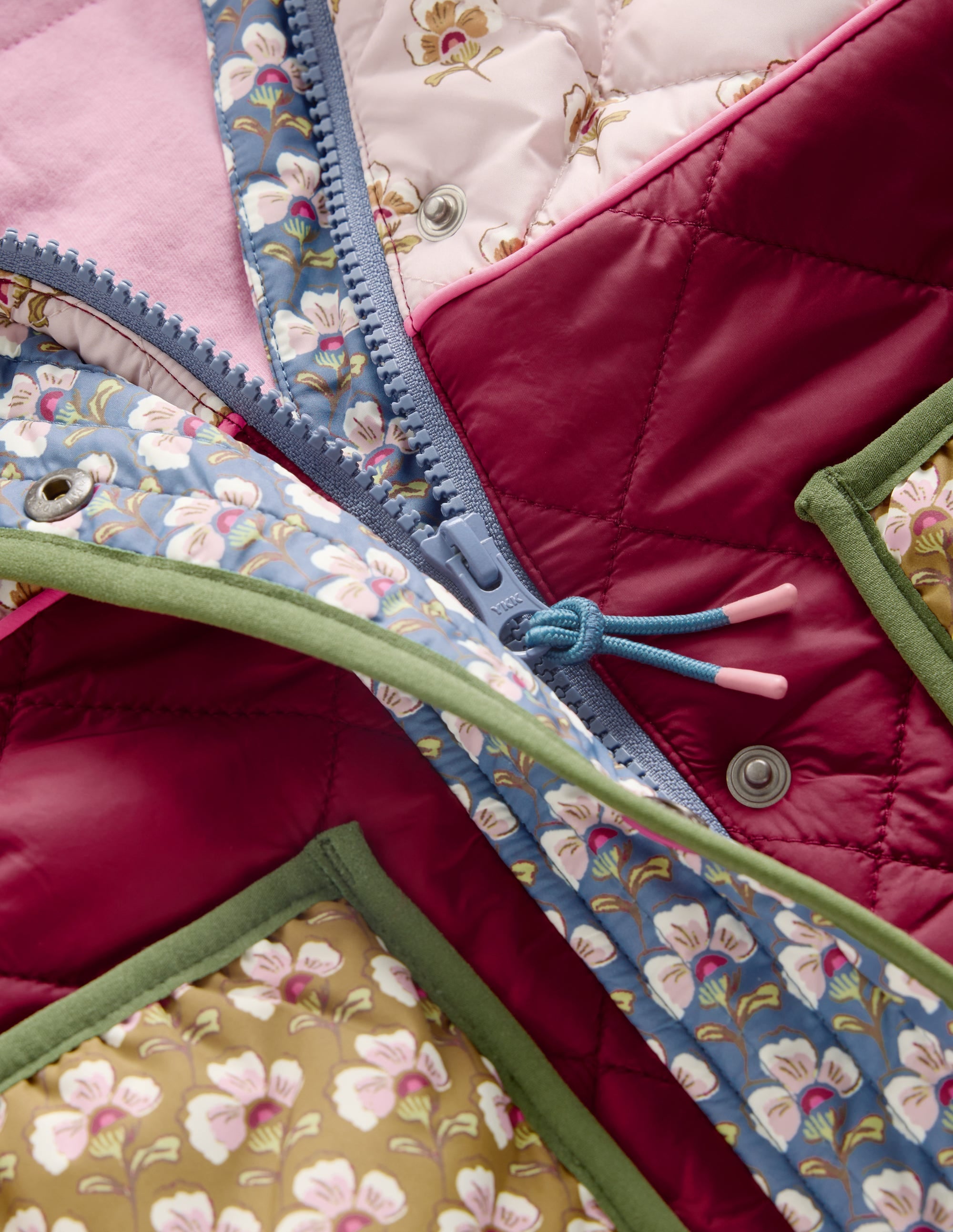 Longline Quilted Jacket-Hotchpotch Floral - Image 7