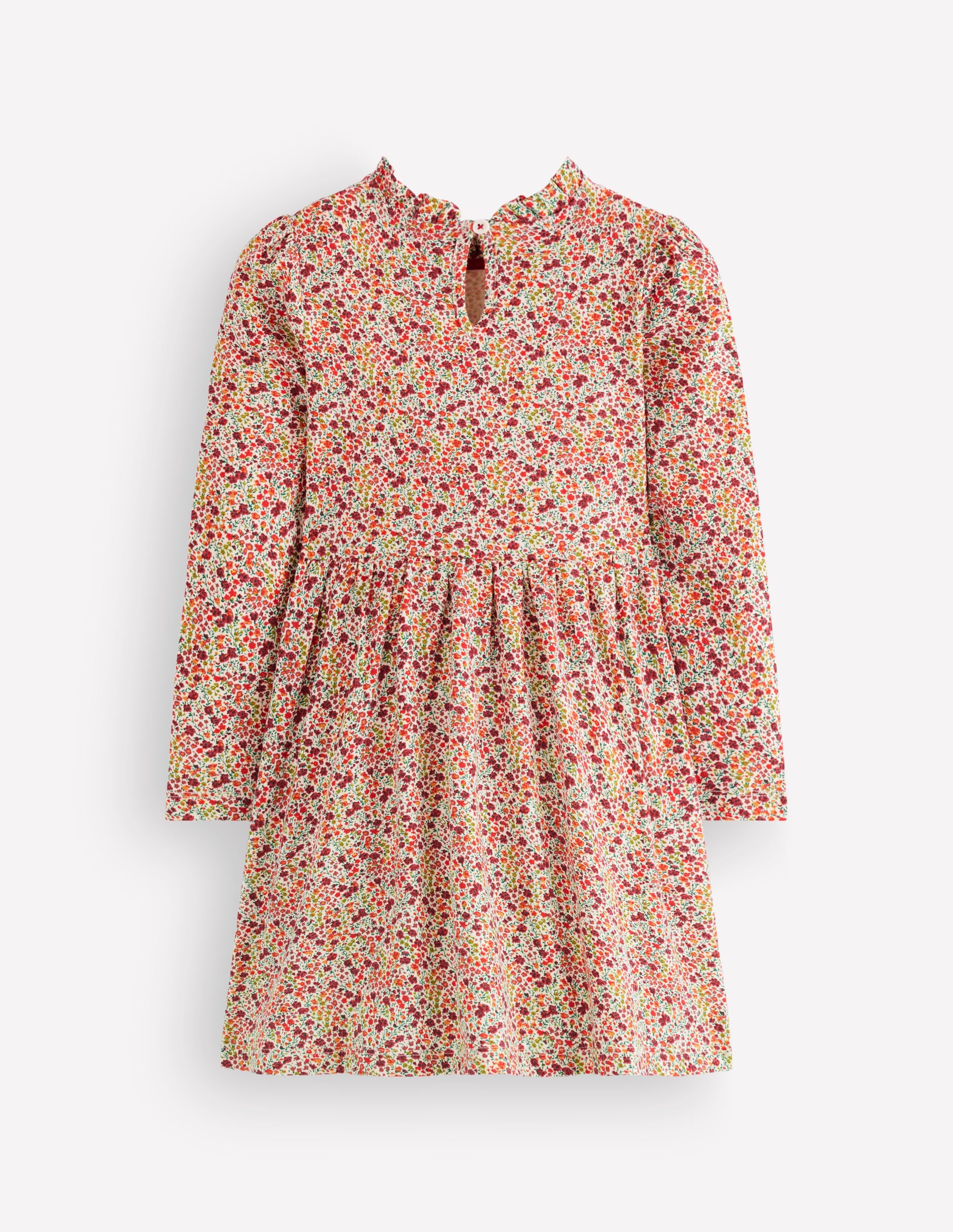Long Sleeve Twirly Dress-Multi Floral - Image 2