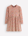 Long Sleeve Twirly Dress-Multi Floral