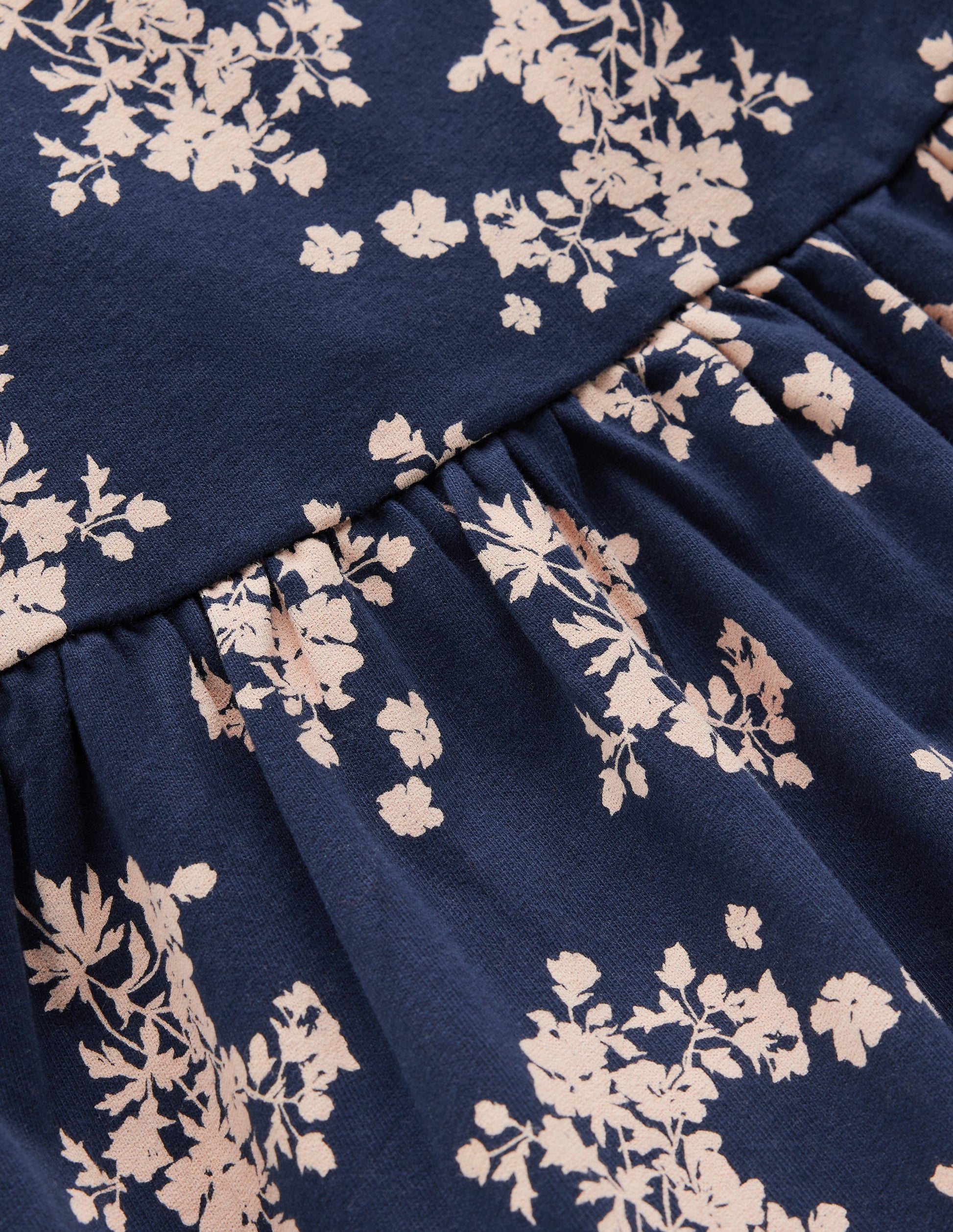 Long Sleeve Twirly Dress-Navy Floral-3