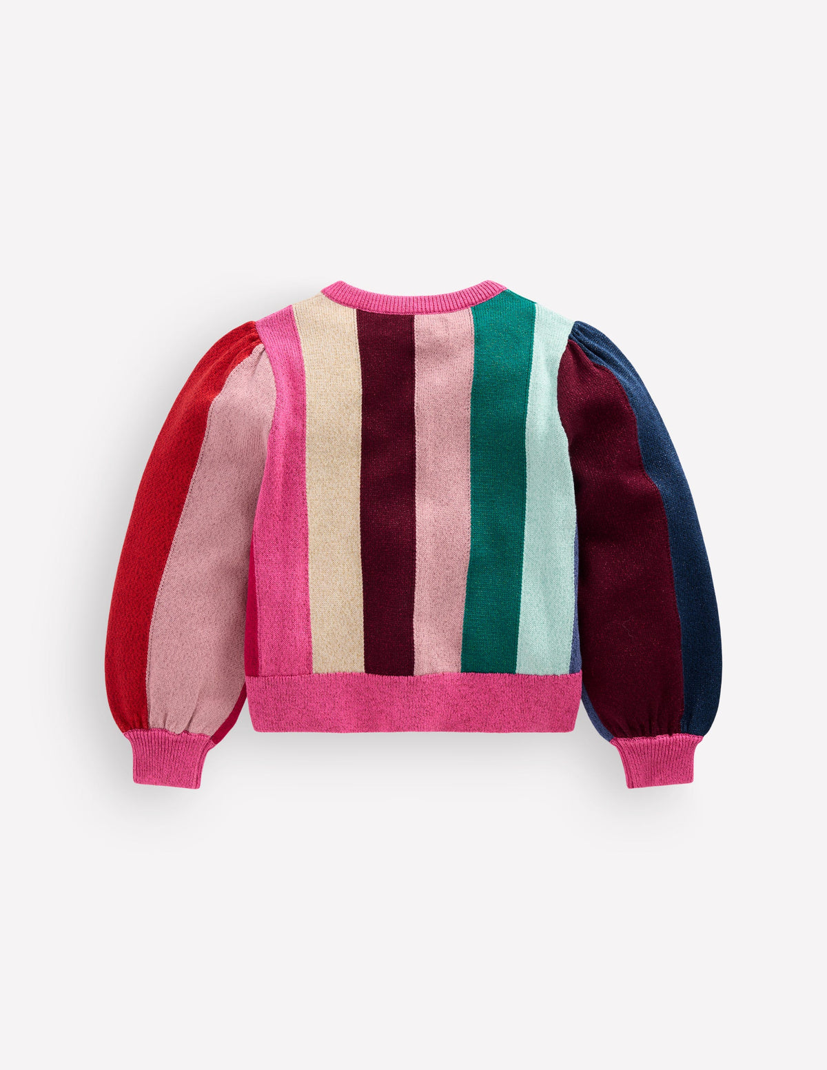 Sparkle Party Cardigan-Rainbow Sparkle Stripe-3