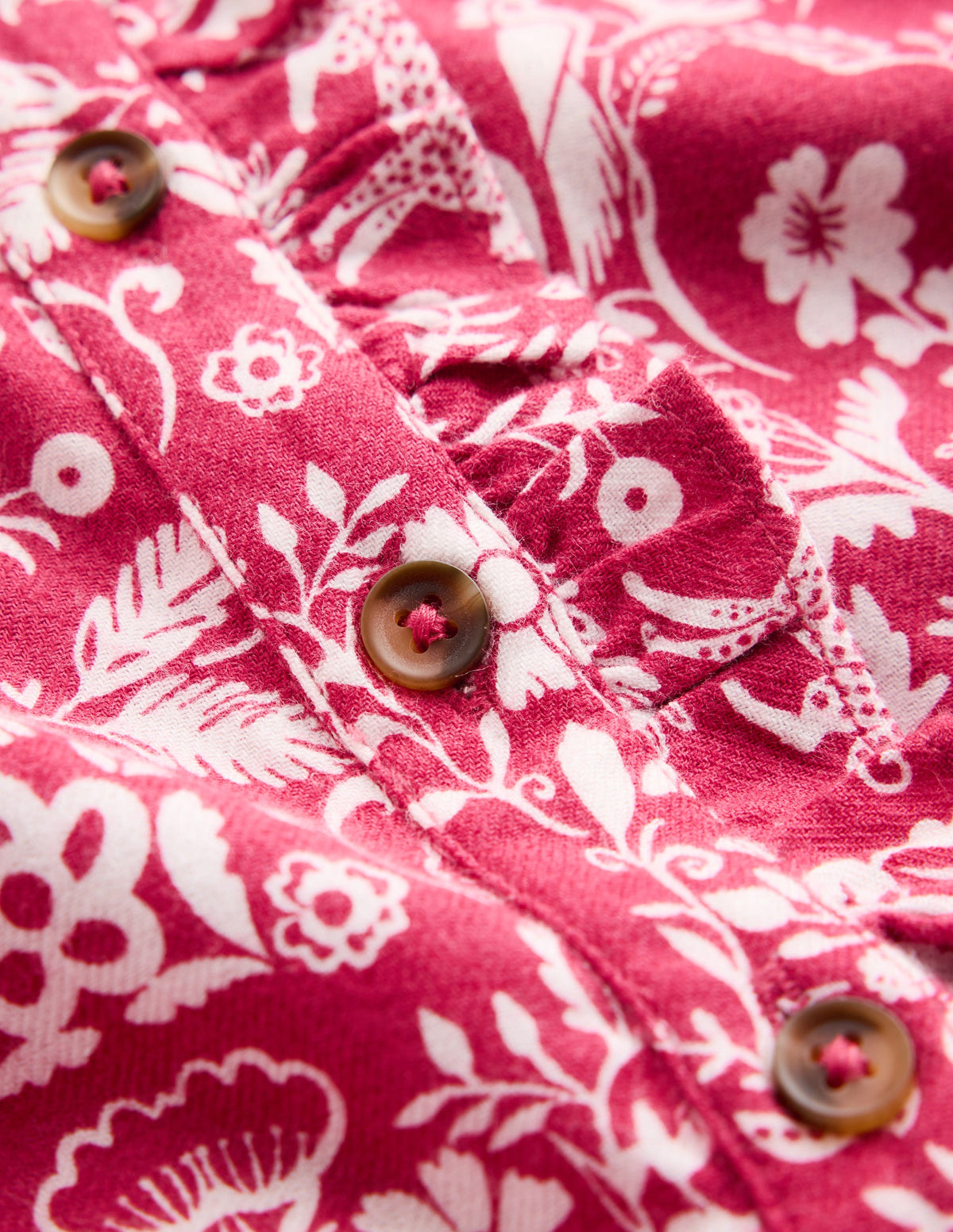Maude Ruffle Shirt Dress-Pink Jungle Print-3