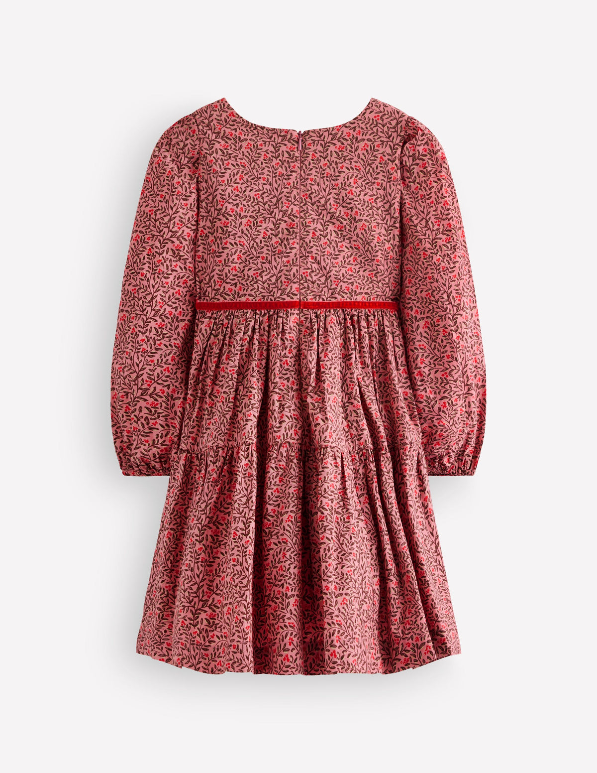 Posie Twirly Woven Dress-Pink Floral - Image 2