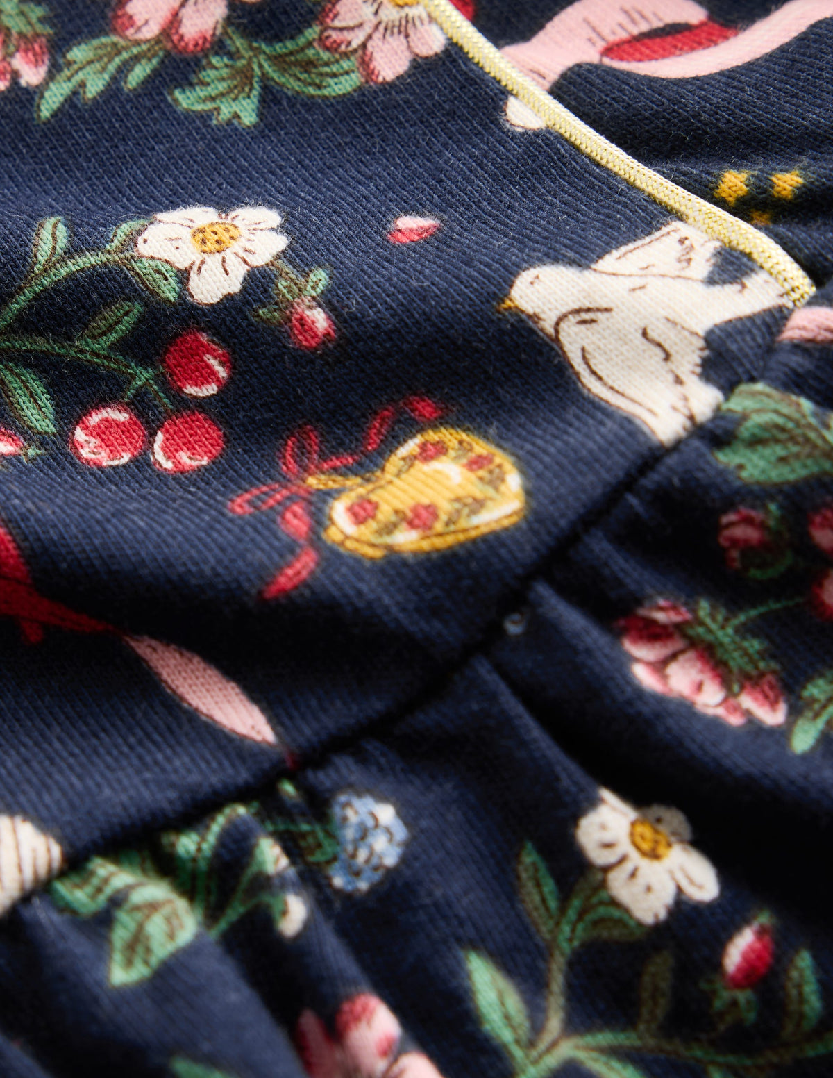 Mabel Twirly Sparkle Dress-Navy Castle Print - Image 3
