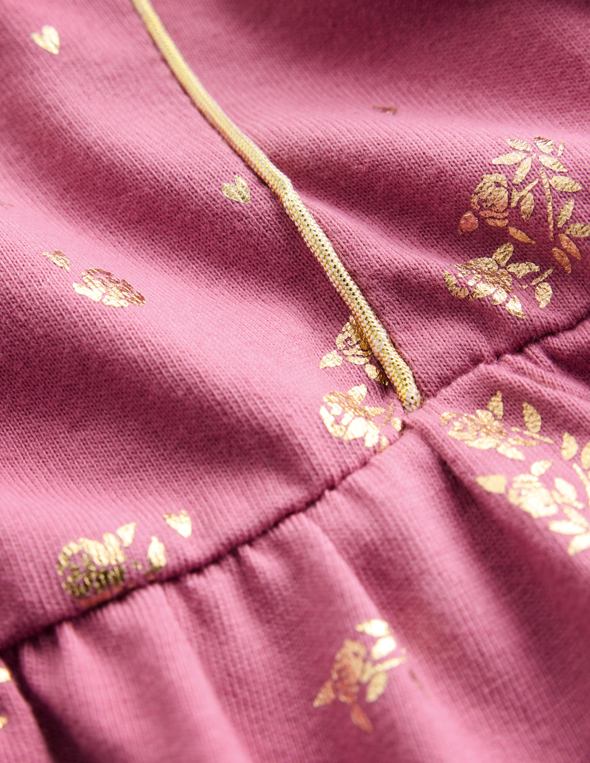 Mabel Twirly Sparkle Dress-Pink Foil Flowers - Image 3