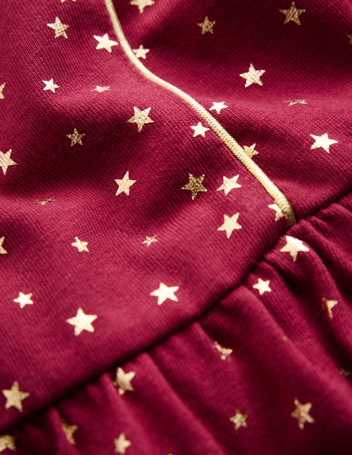 Mabel Twirly Sparkle Dress-Red Foil Stars - Image 3