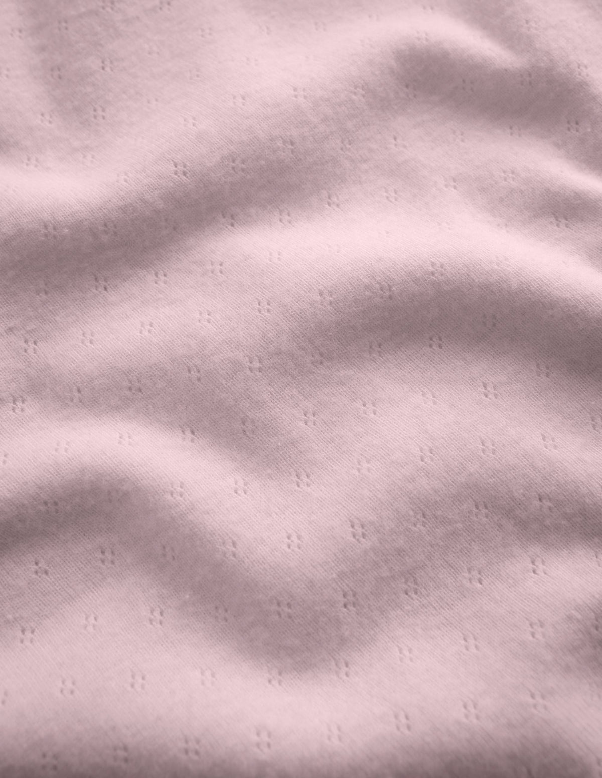 Frill Pointelle Top-Pink - Image 3