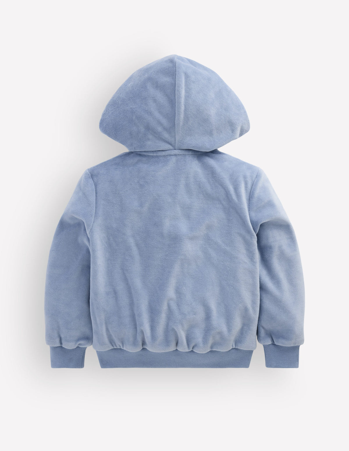 Velour Cosy Zip-through-Blue Flowers - Image 2