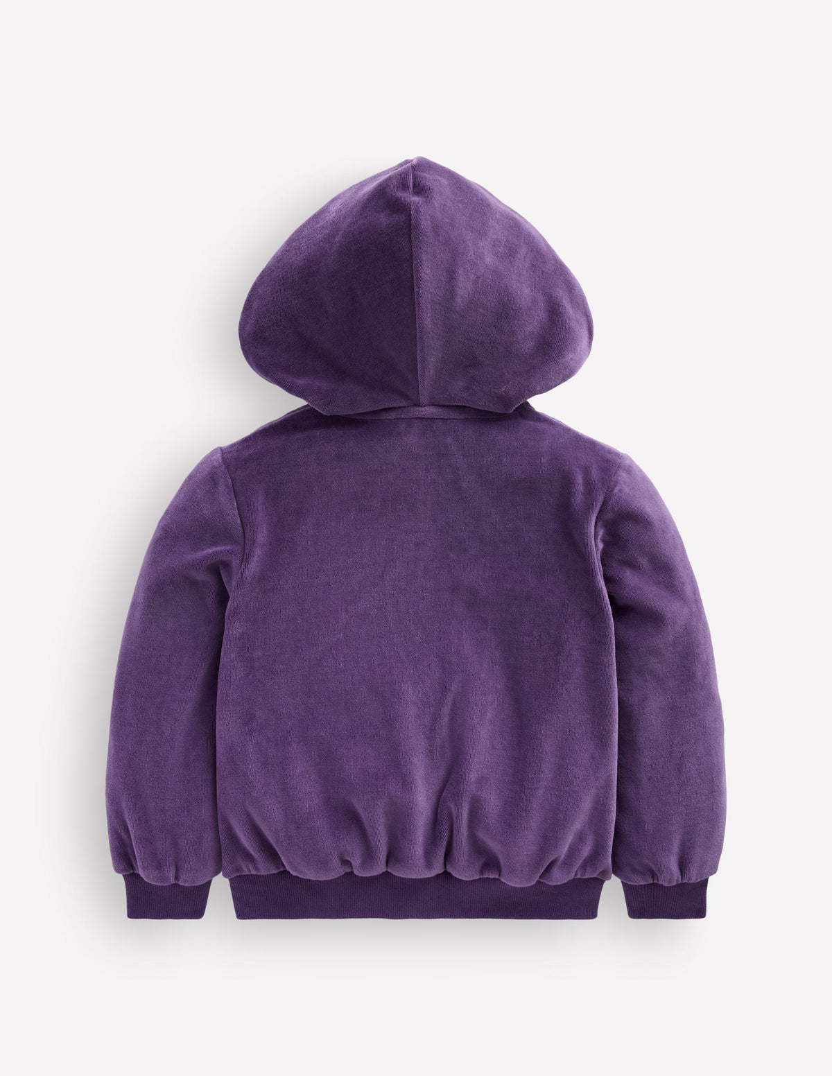 Velour Cosy Zip-through-Purple Heart - Image 2