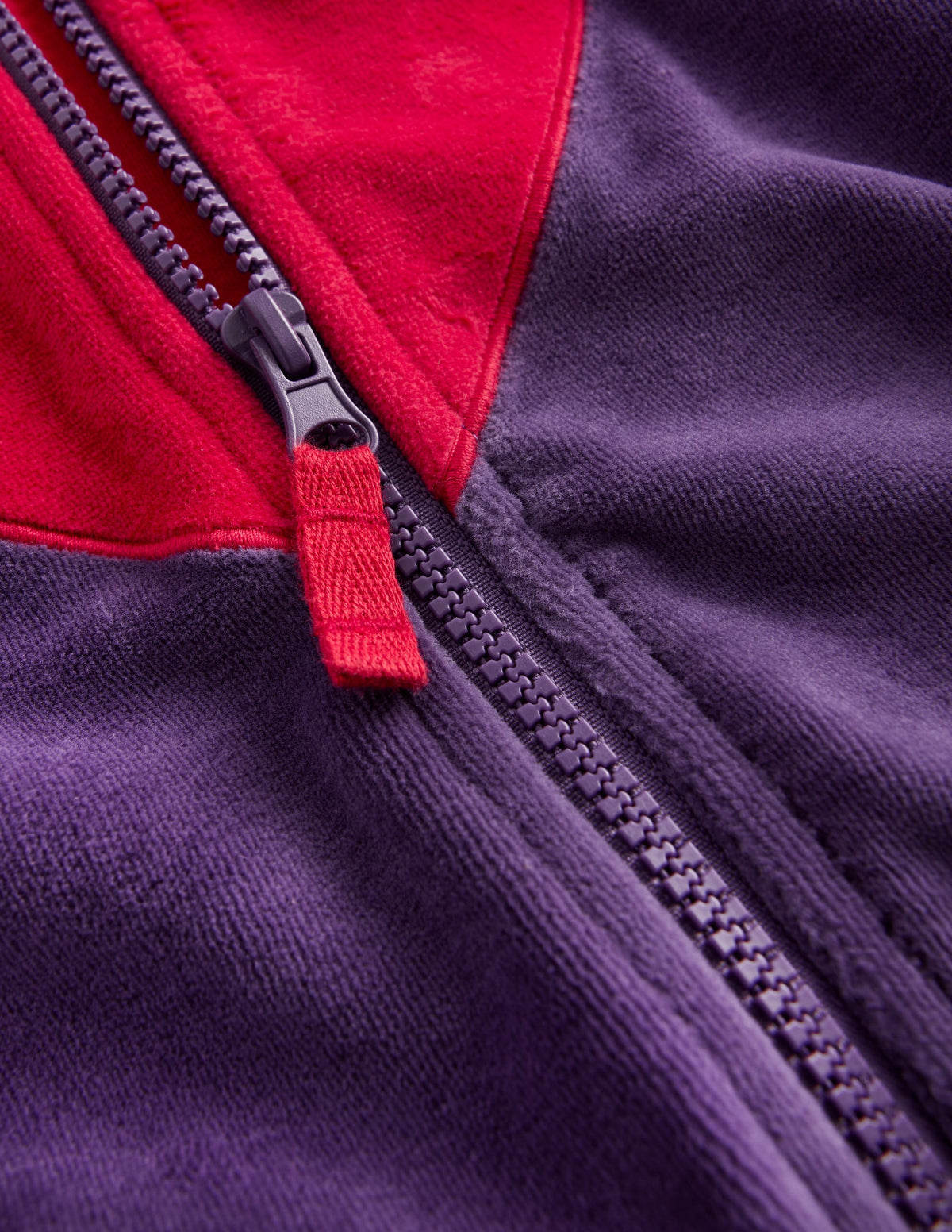 Velour Cosy Zip-through-Purple Heart - Image 3