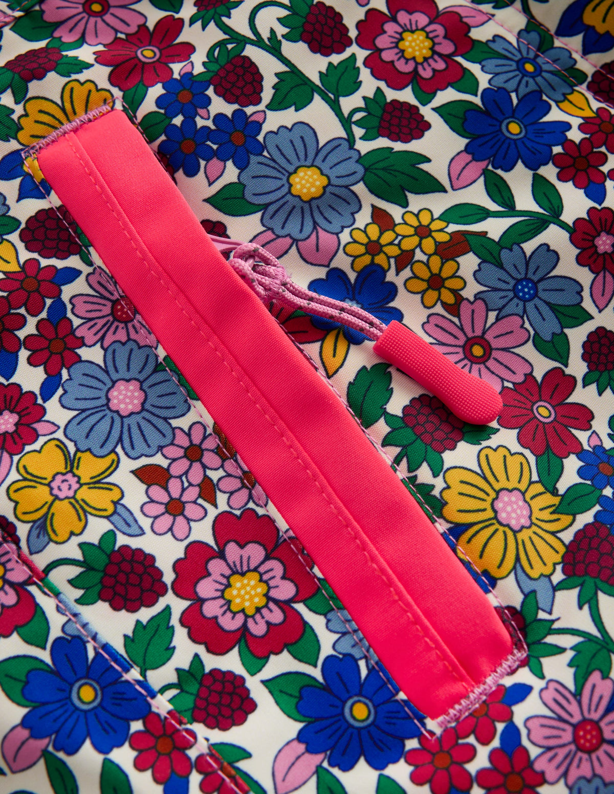 All-Weather Waterproof Trouser-Neon Pink Ditsy Floral-3