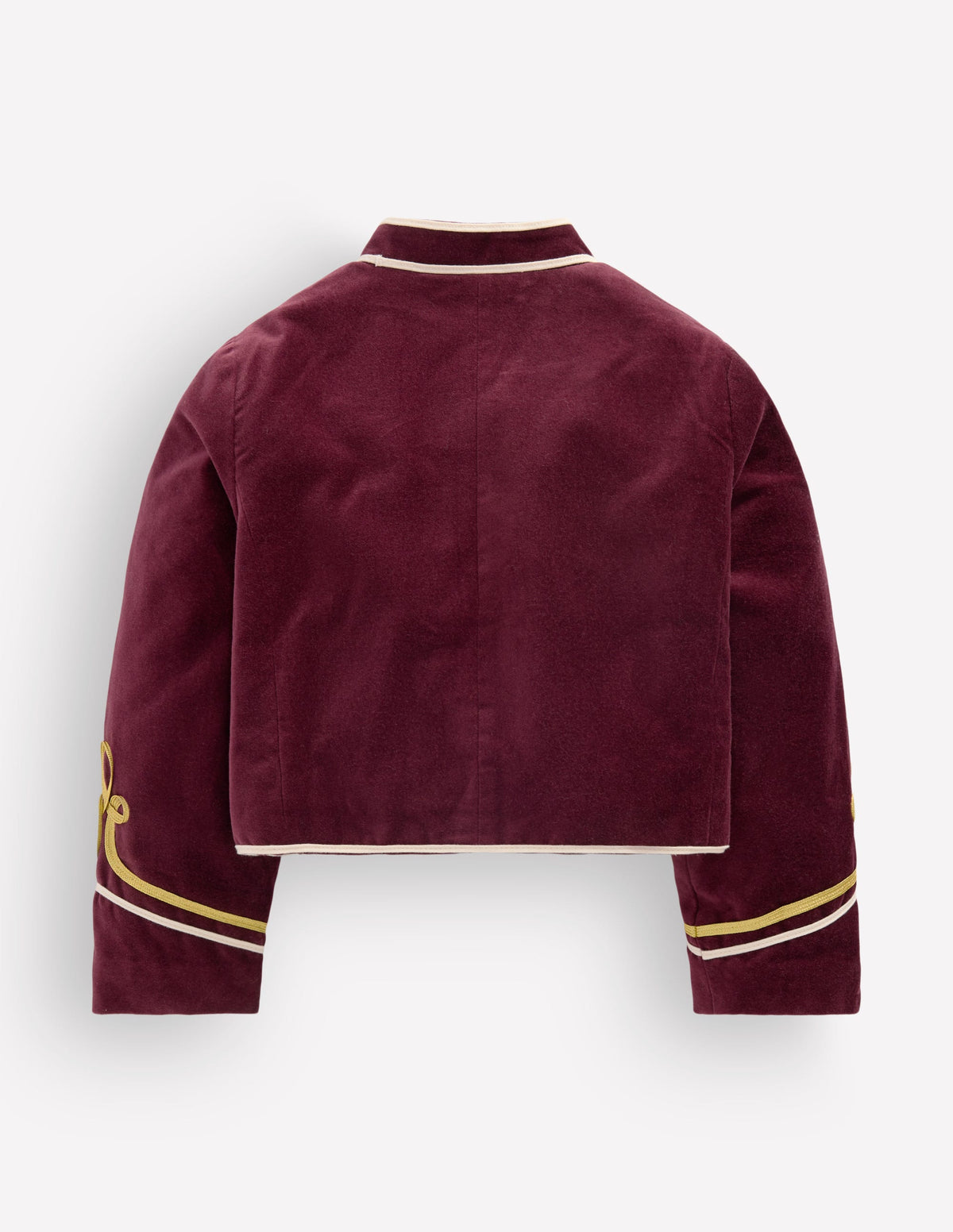 Velvet Military Jacket-Chestnut-2