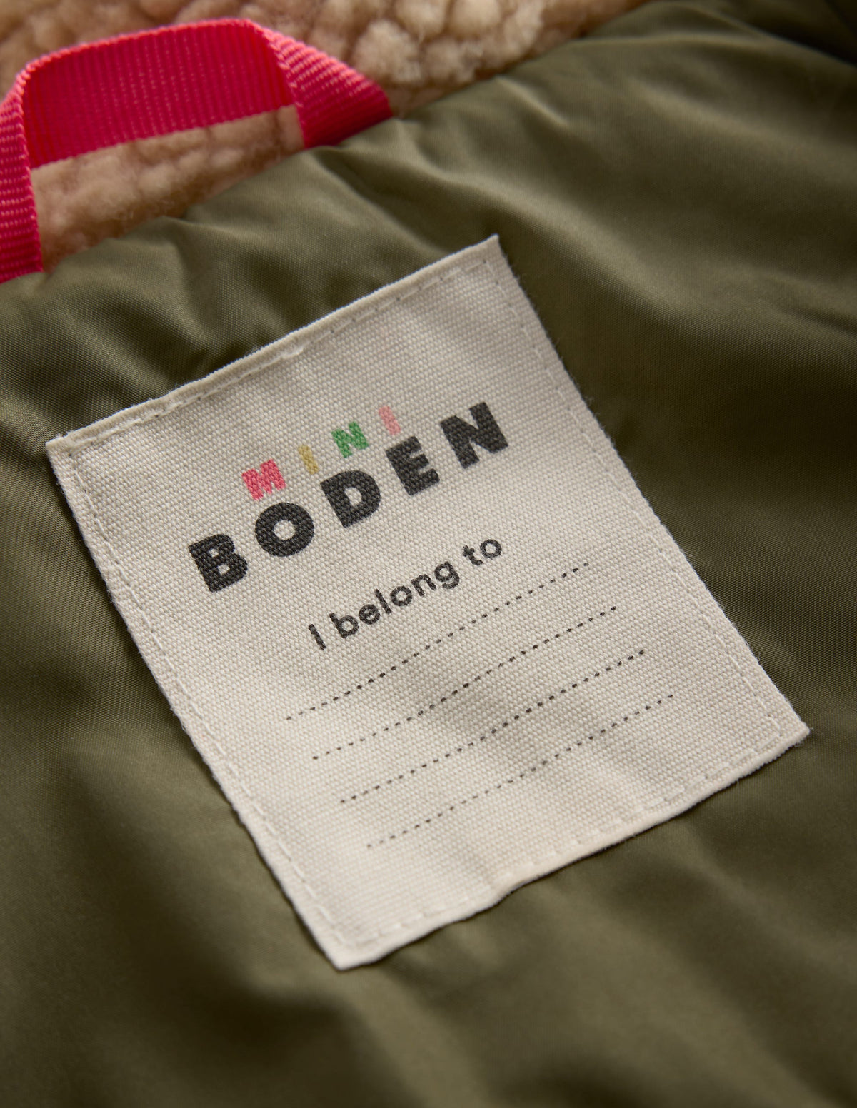 Long line Borg Collar Jacket-Woodland Green - Image 4