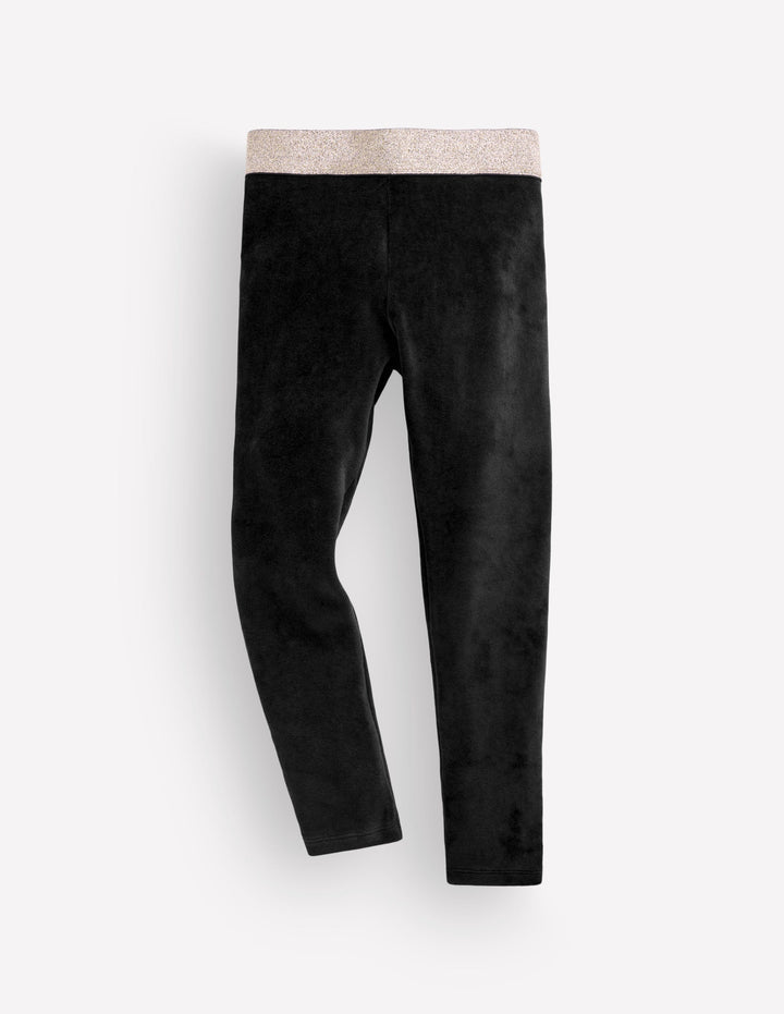 Velvet Leggings-Black