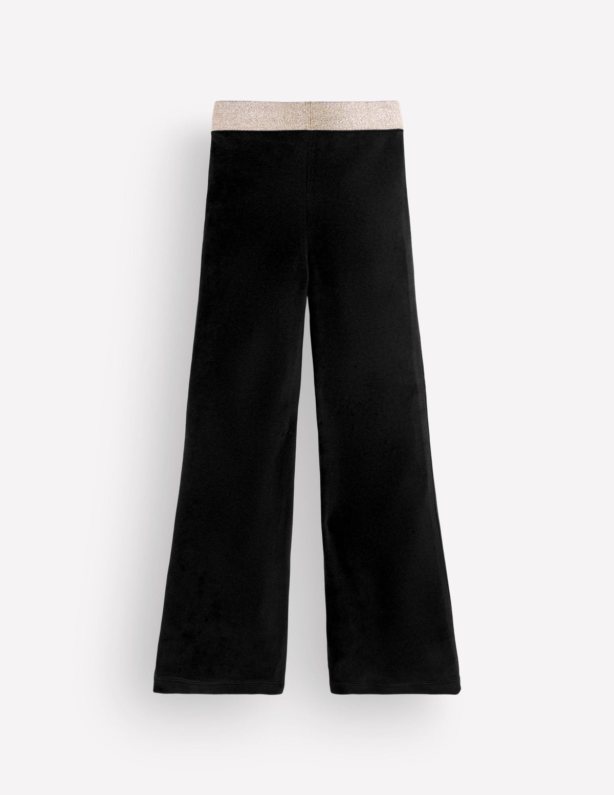 Velvet Flared Leggings-Black - Image 2