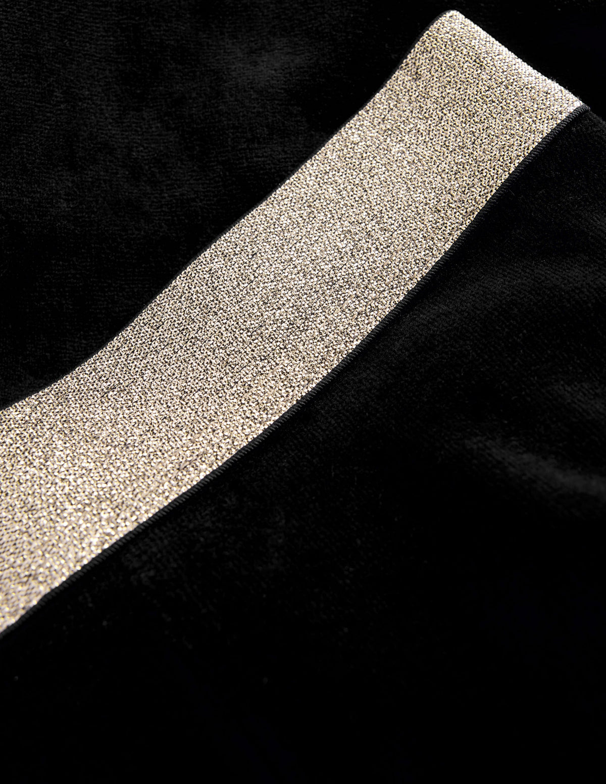 Velvet Flared Leggings-Black - Image 3
