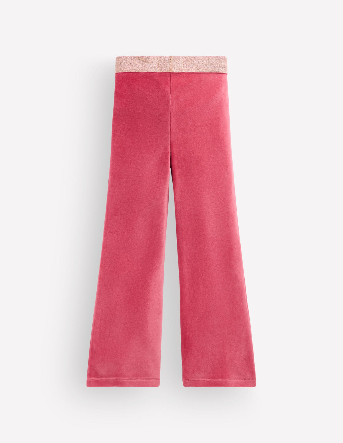 Velvet Flared Leggings-Cherry Blush-2