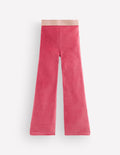 Velvet Flared Leggings-Cherry Blush