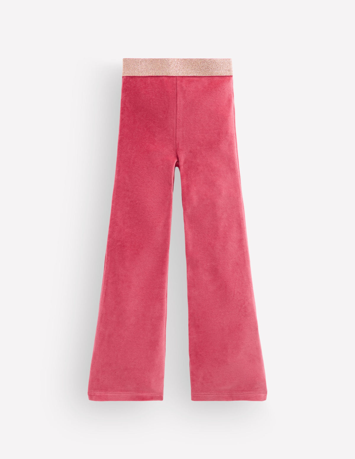 Velvet Flared Leggings-Cherry Blush-1