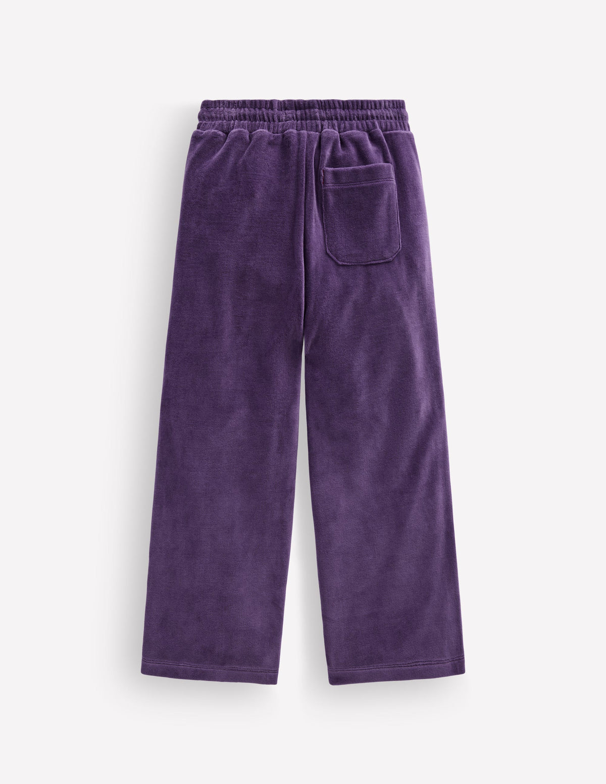 Velour Wide Leg Joggers-Mystic Purple - Image 2