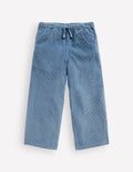 Draw Cord Trousers-Blue Aura