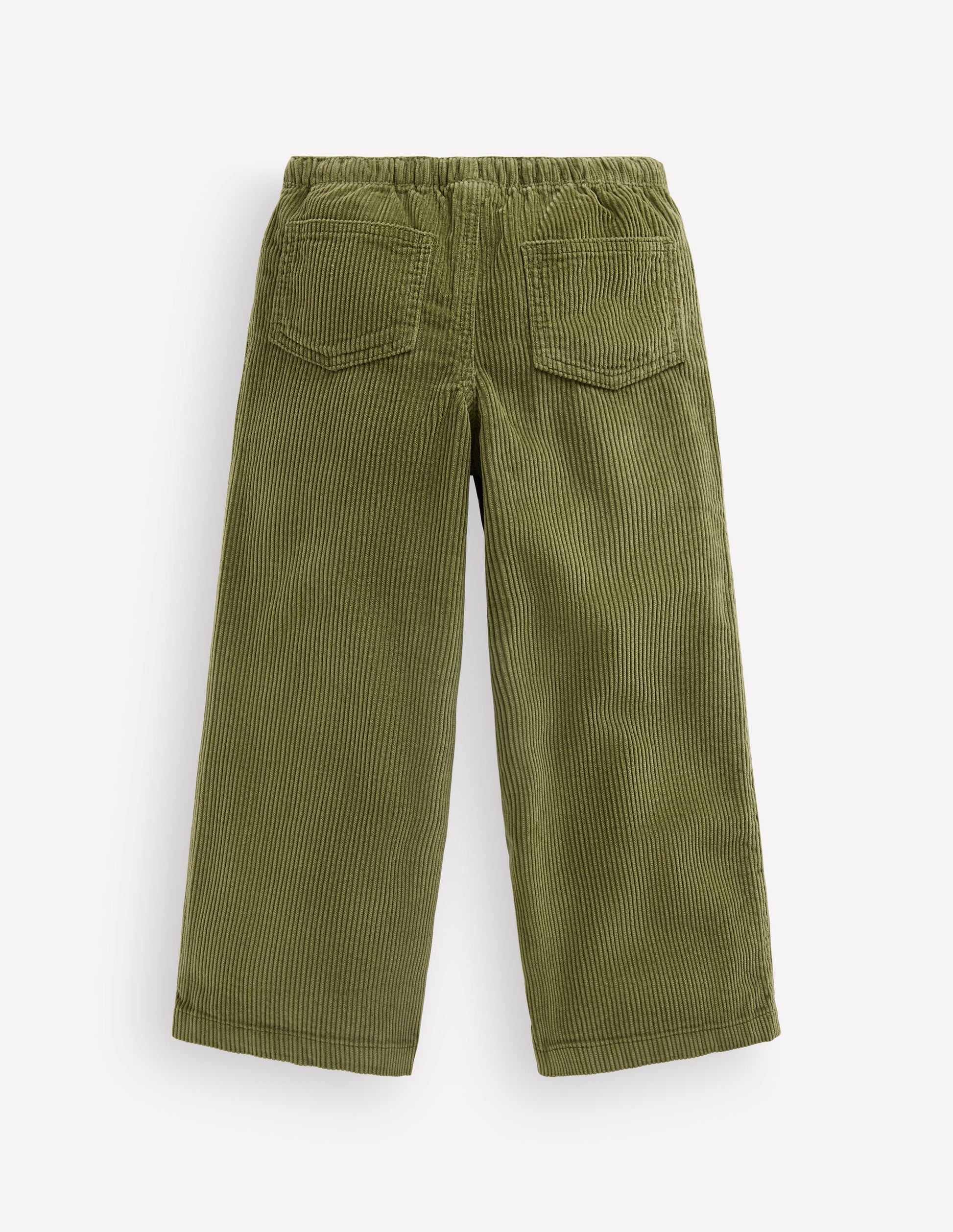 Draw Cord Trousers-Olive Cord-4