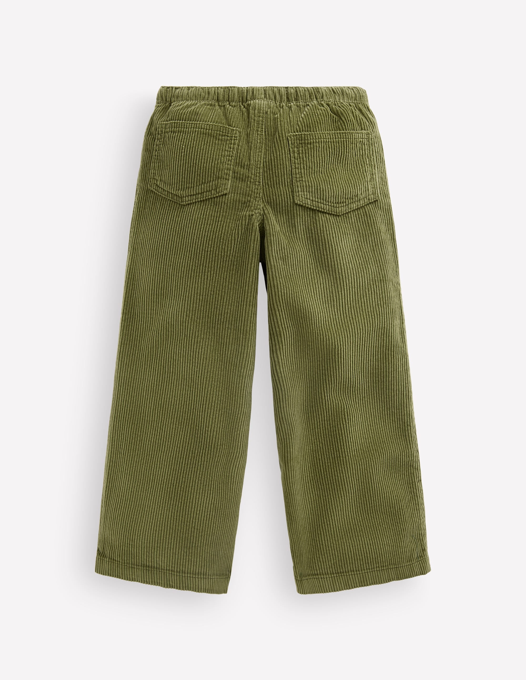 Draw Cord Trousers-Olive Cord - Image 4