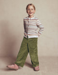 Draw Cord Trousers-Olive Cord