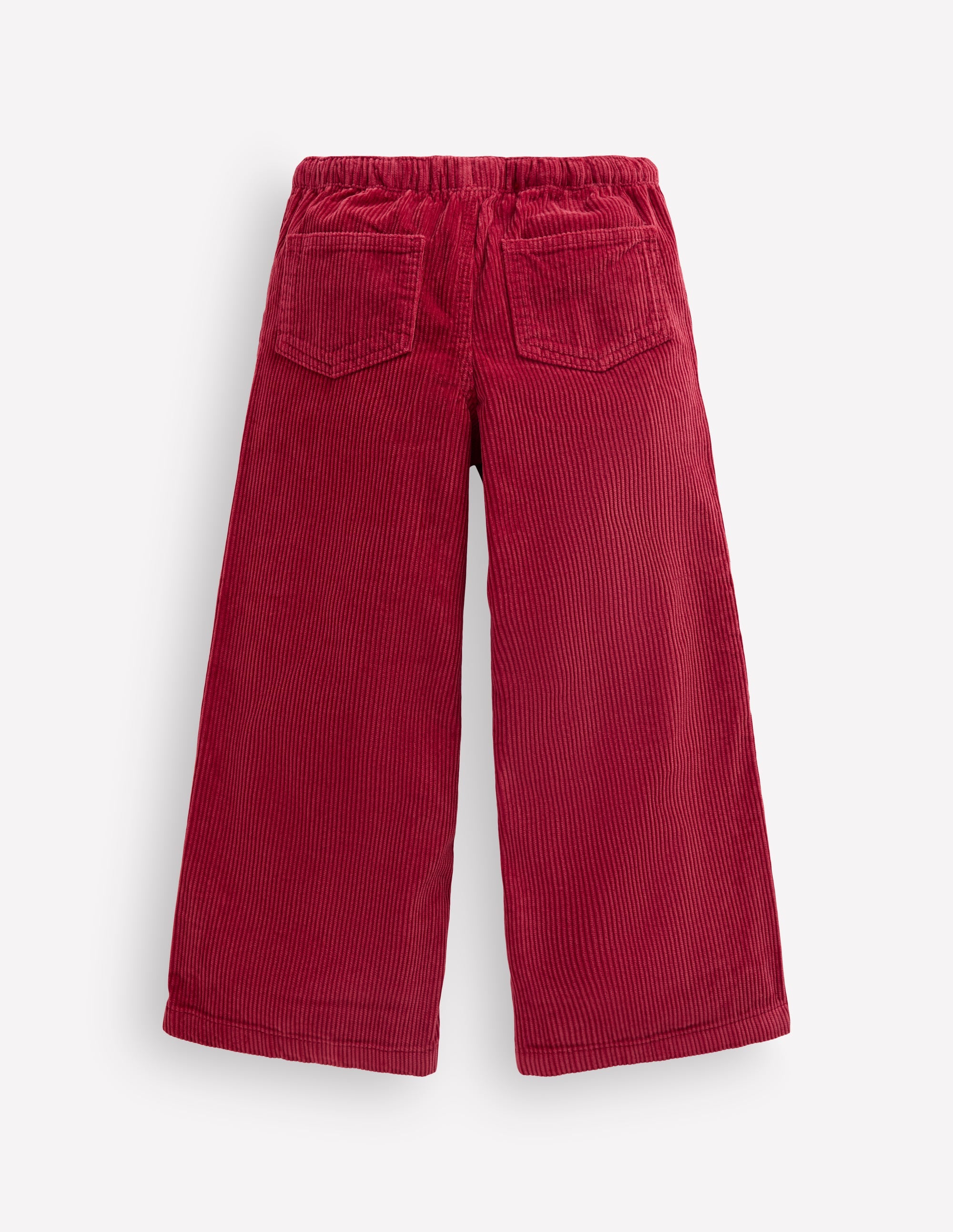 Draw Cord Trousers-Crimson Red Cord - Image 2