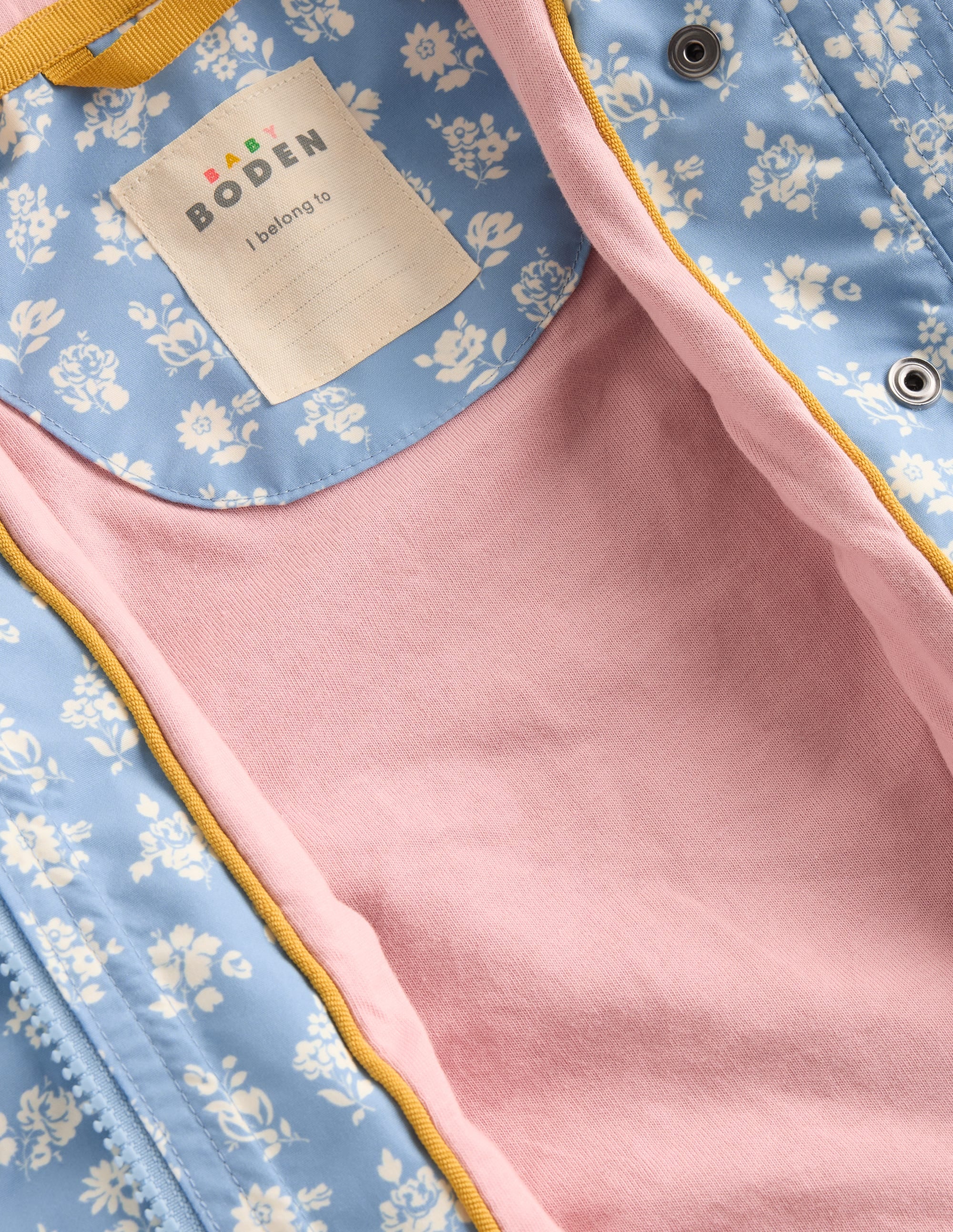 Showerproof Fisherman Coat-Glacier Blue Ditsy Floral - Image 5